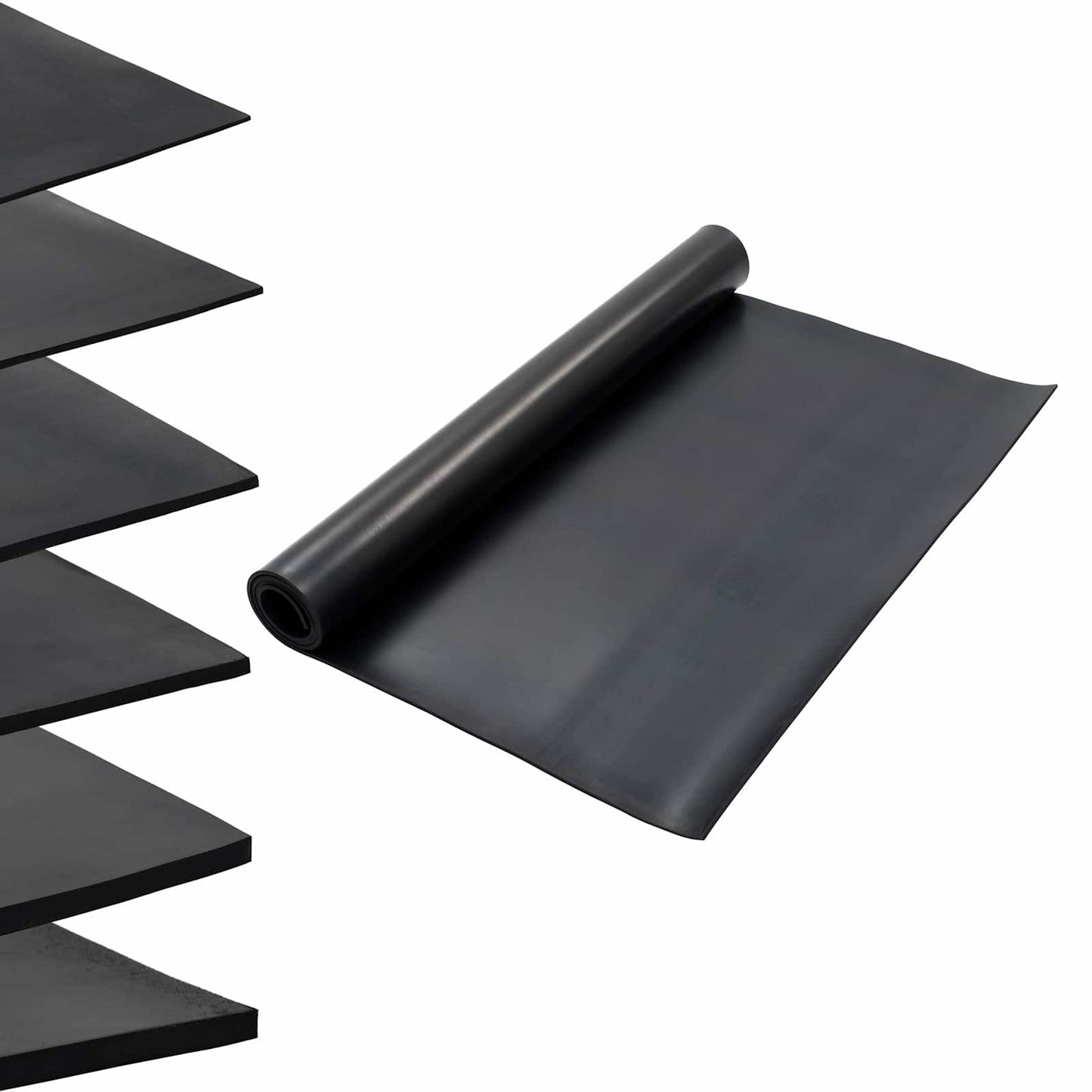 Floor Mat Black 1.2 x 2 m Rubber
