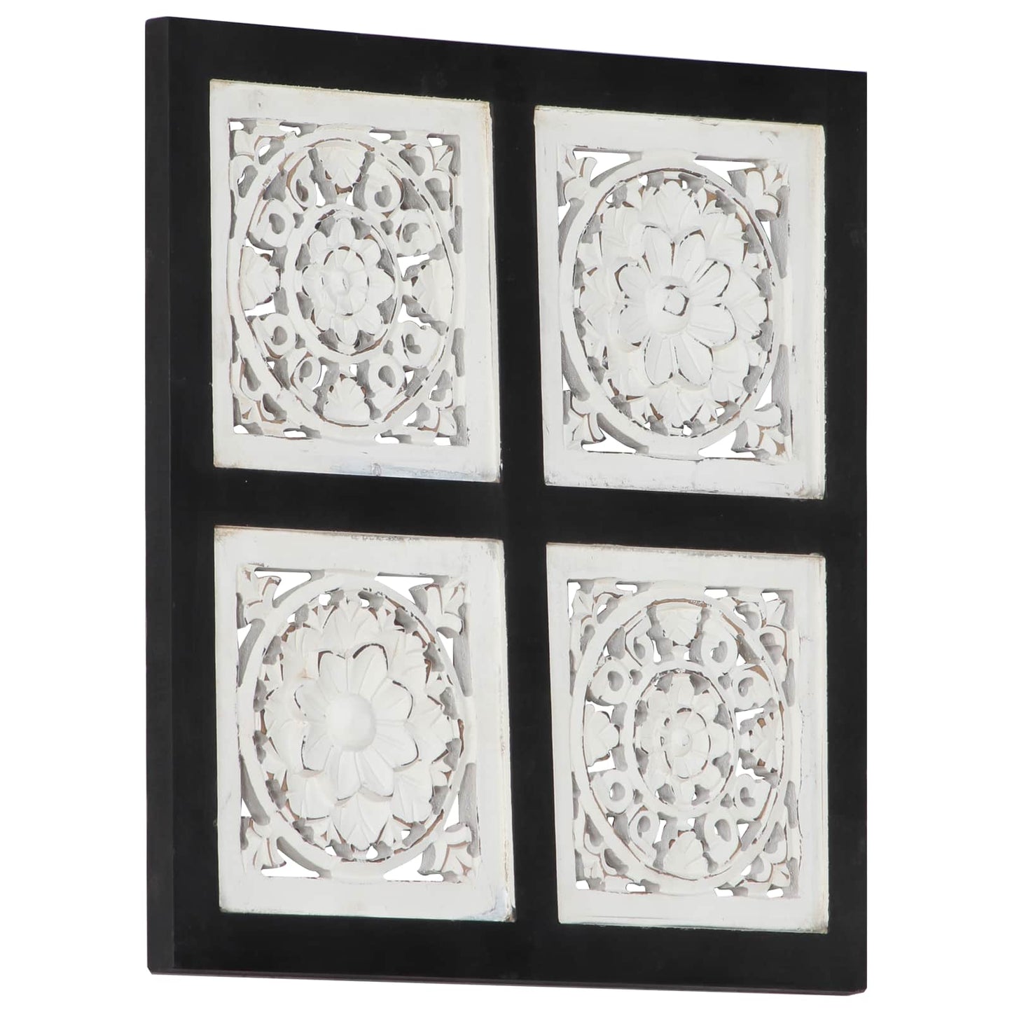 Art Decor Black and White 40 x 40 x 1.5 cm Engineered Wood