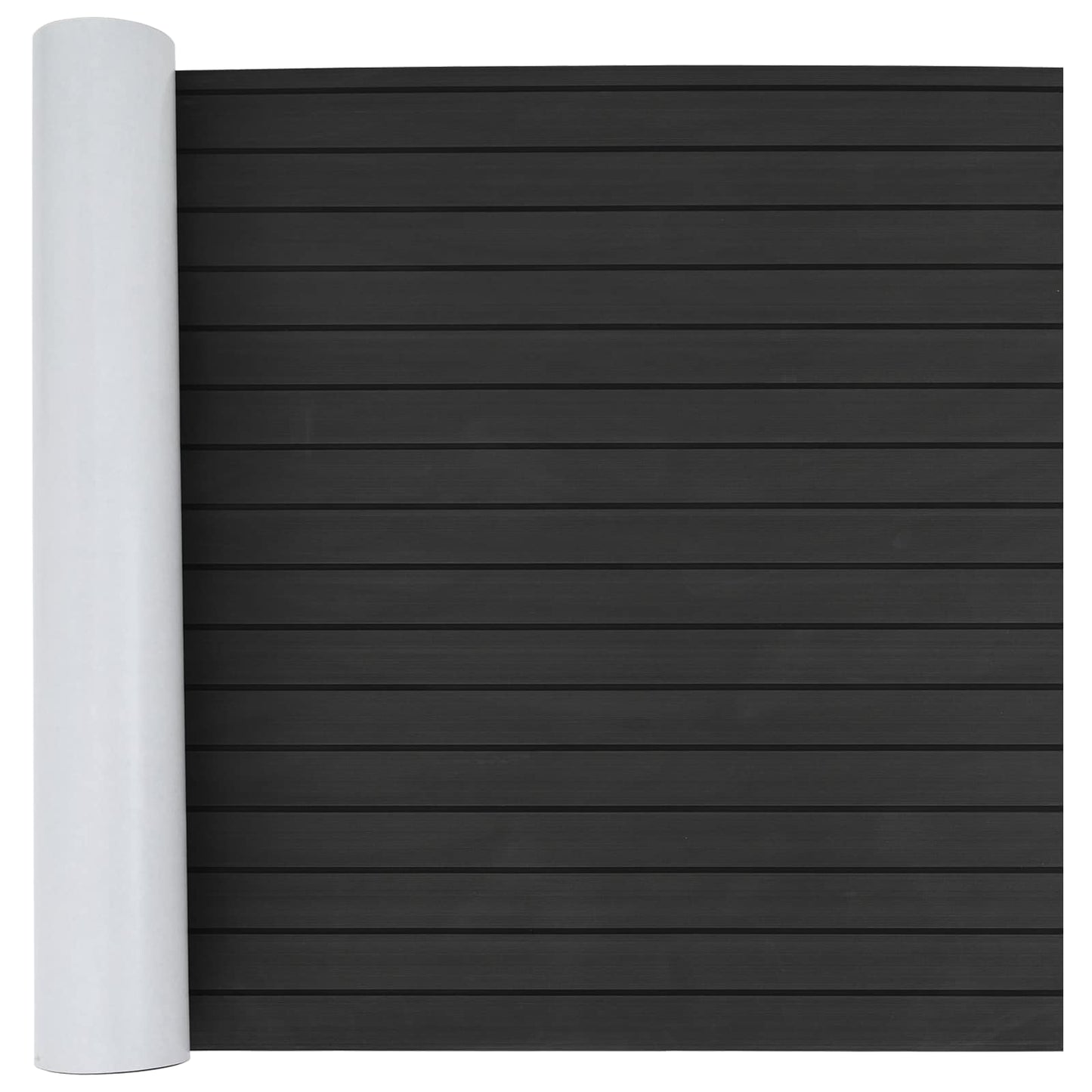 Boat Mat Striped Dark Grey and Black 240 x 90 cm EVA