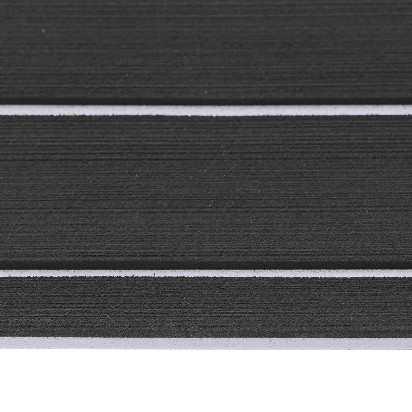 Boat Mat Striped Dark Grey and White 240 x 90 cm EVA