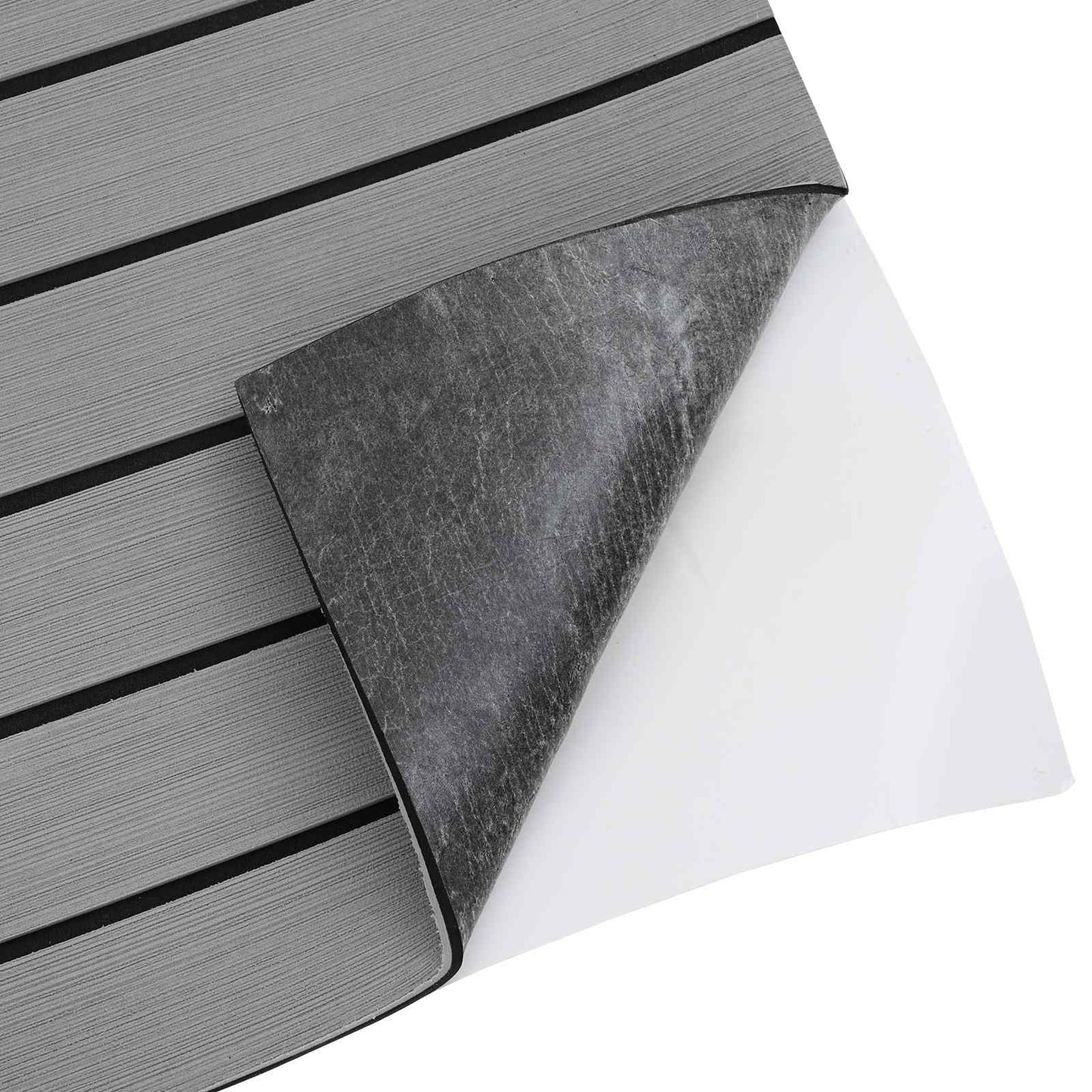 Boat Mat Striped Light Grey and Black 240 x 60 cm EVA