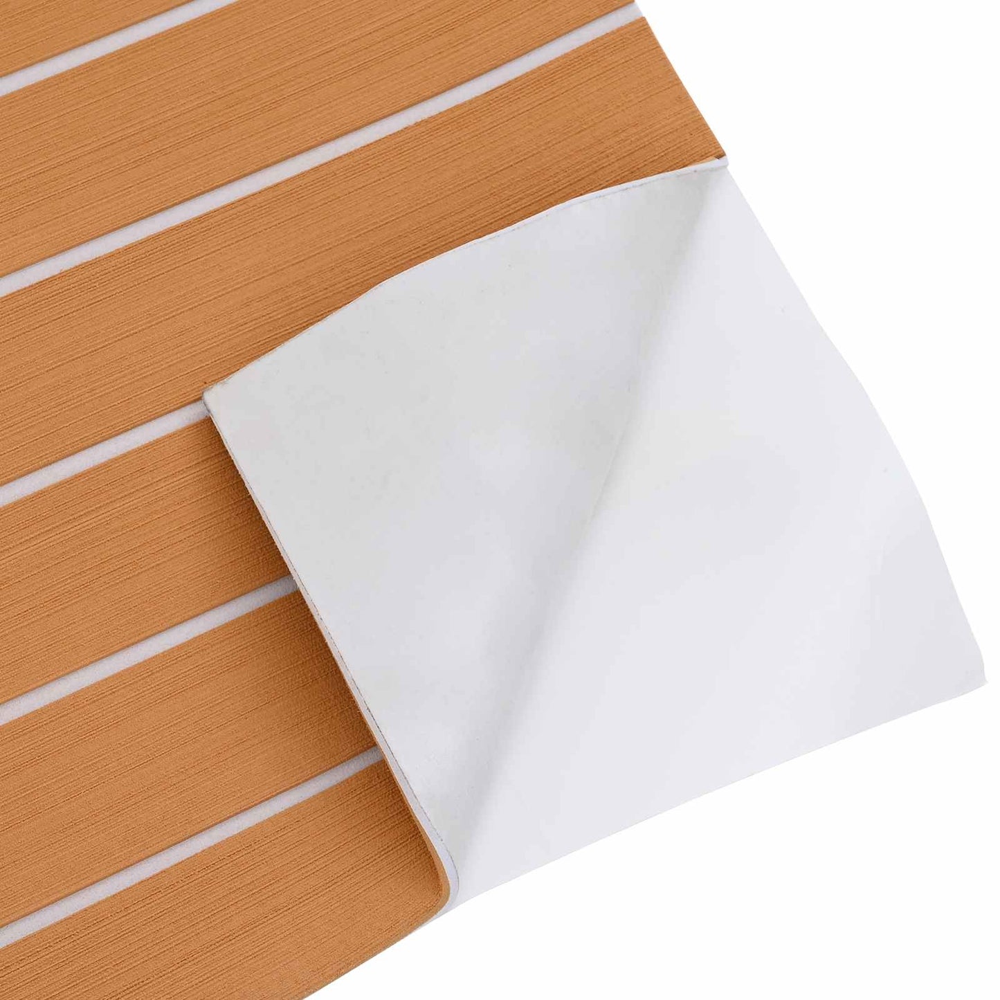 Boat Mat Striped Brown and White 240 x 60 cm EVA