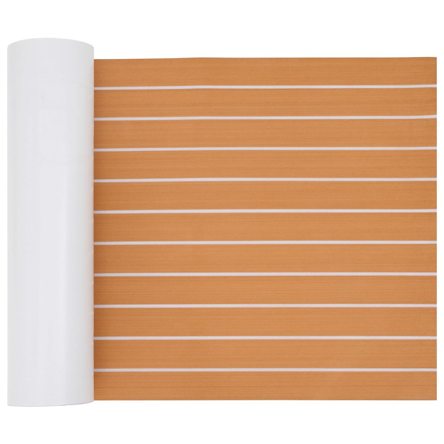 Boat Mat Striped Brown and White 240 x 60 cm EVA