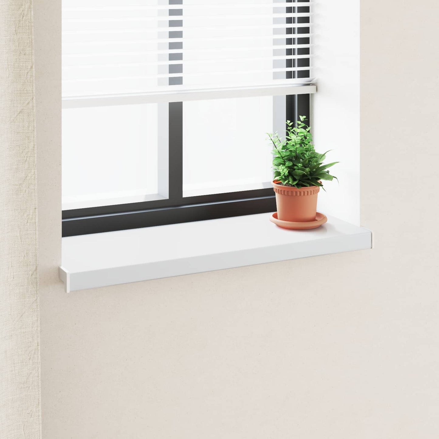 Window Sill White 60 x 30 x 4.5 cm PVC