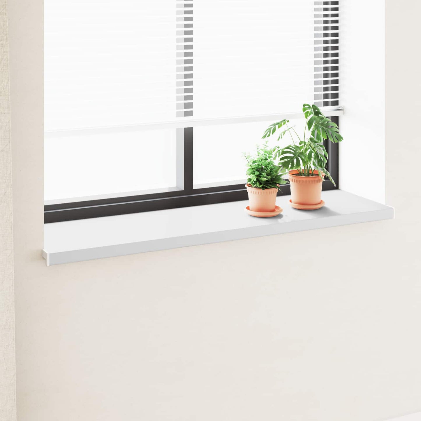 Window Sill White 160 x 45 x 4.5 cm PVC