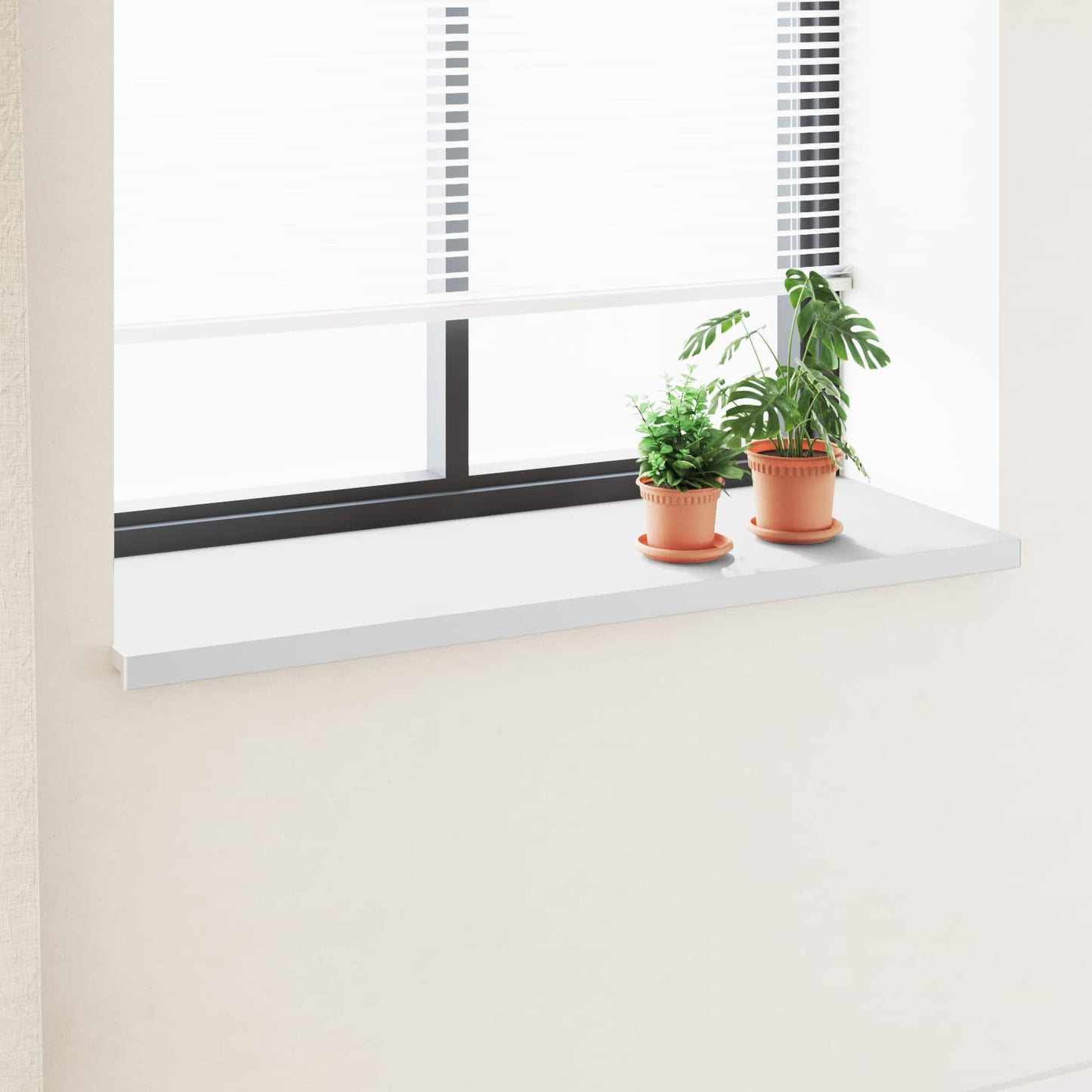 Window Sill White 140 x 50 x 4.5 cm PVC