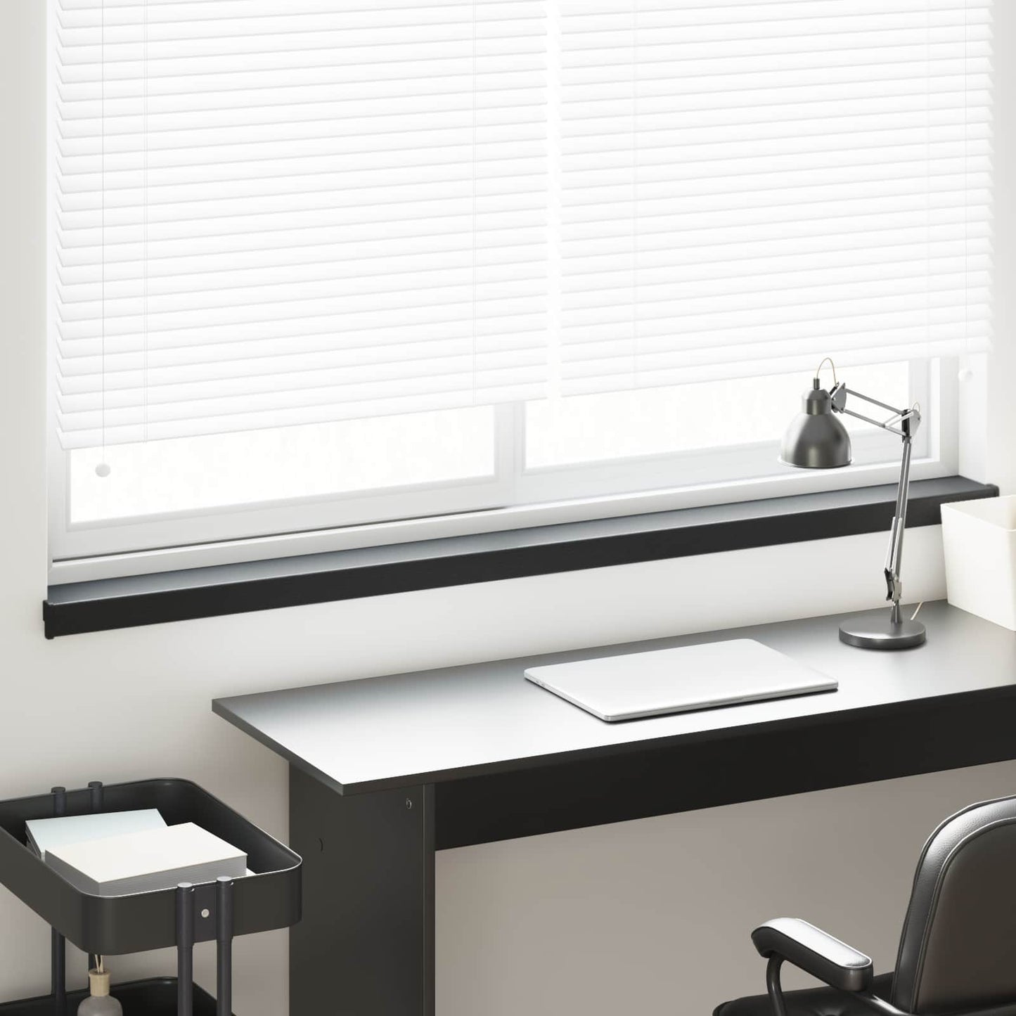 Window Sill Black with wood grain 120 x 15 x 4.5 cm PVC