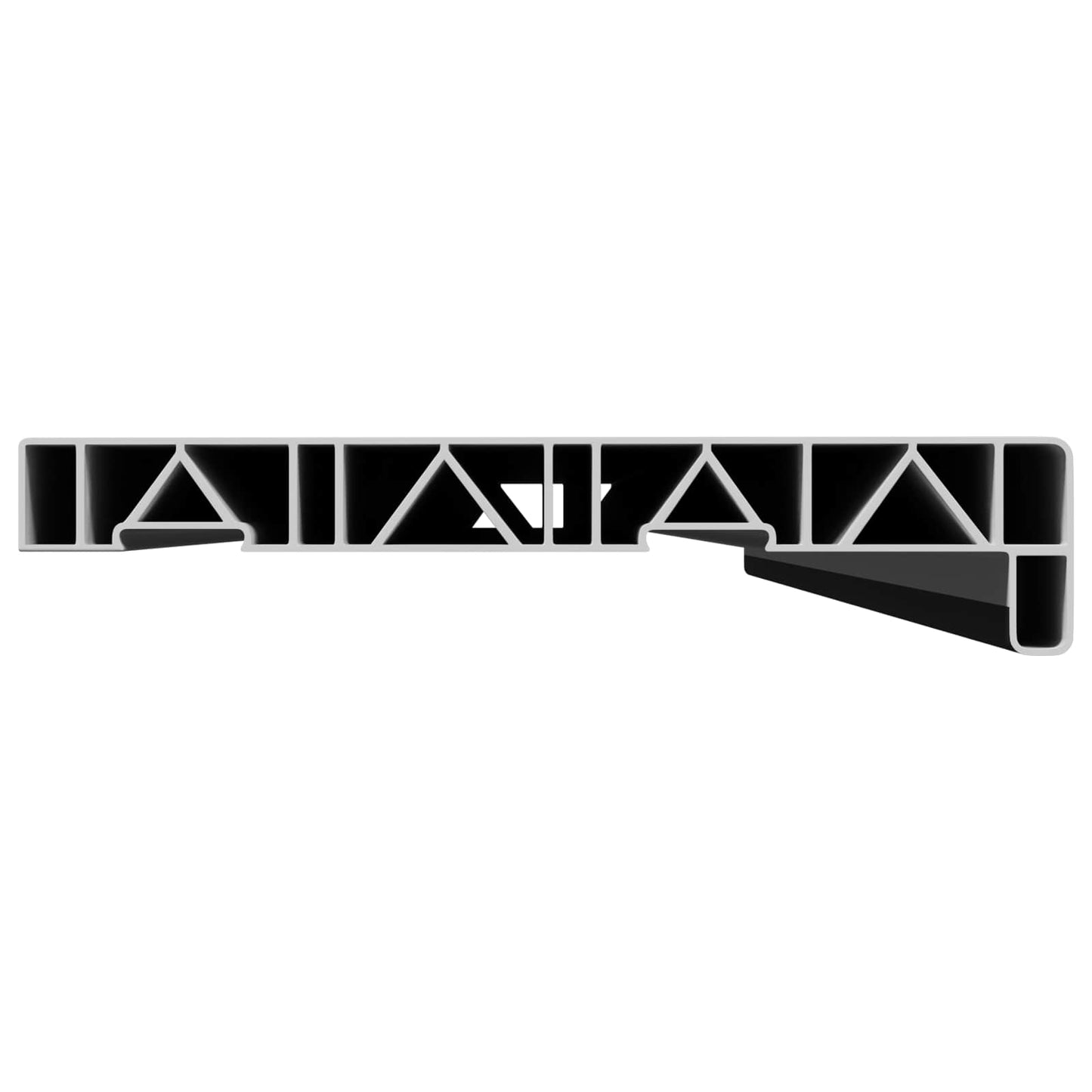 Window Sill Black with wood grain 140 x 20 x 4.5 cm PVC