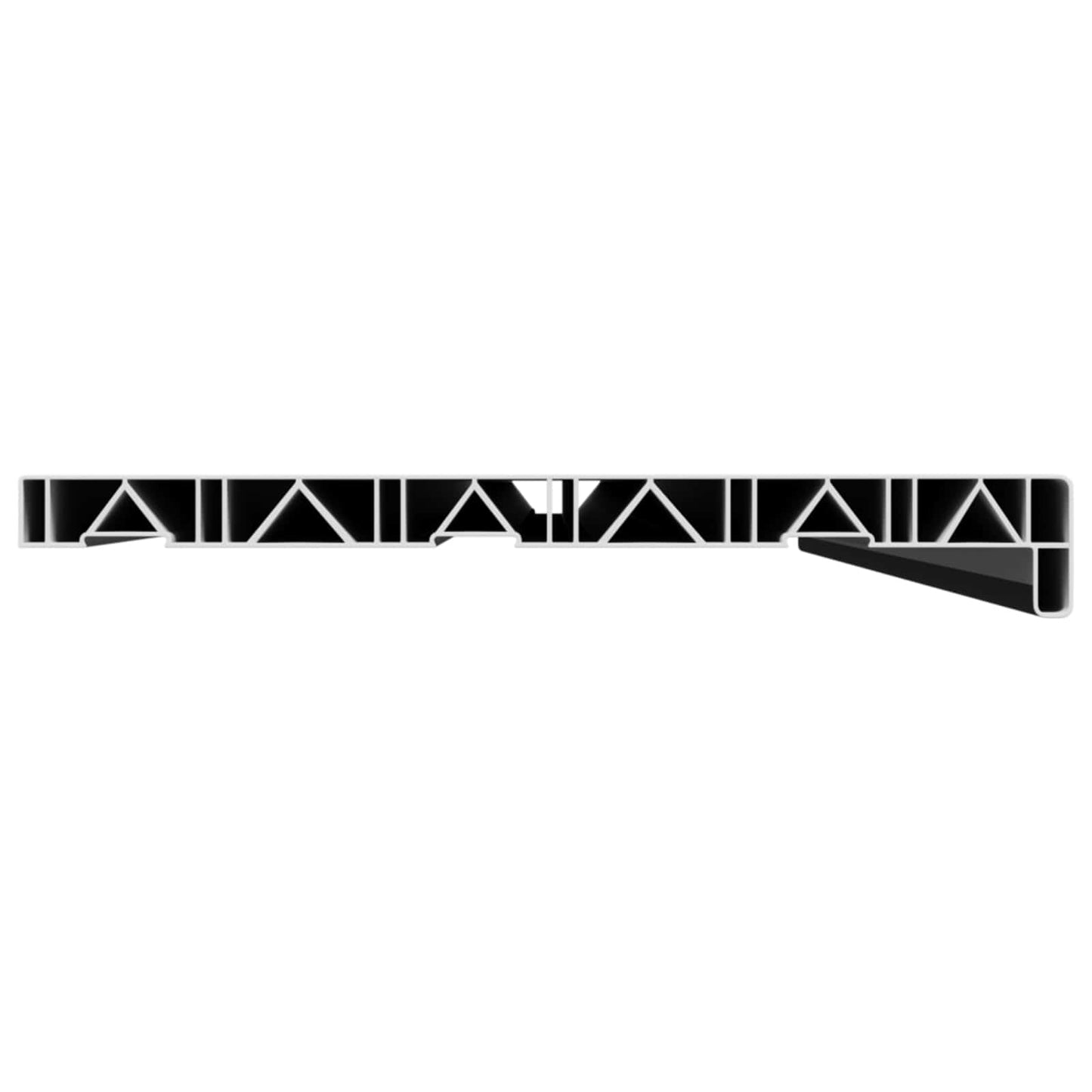Window Sill Black with wood grain 120 x 35 x 4.5 cm PVC
