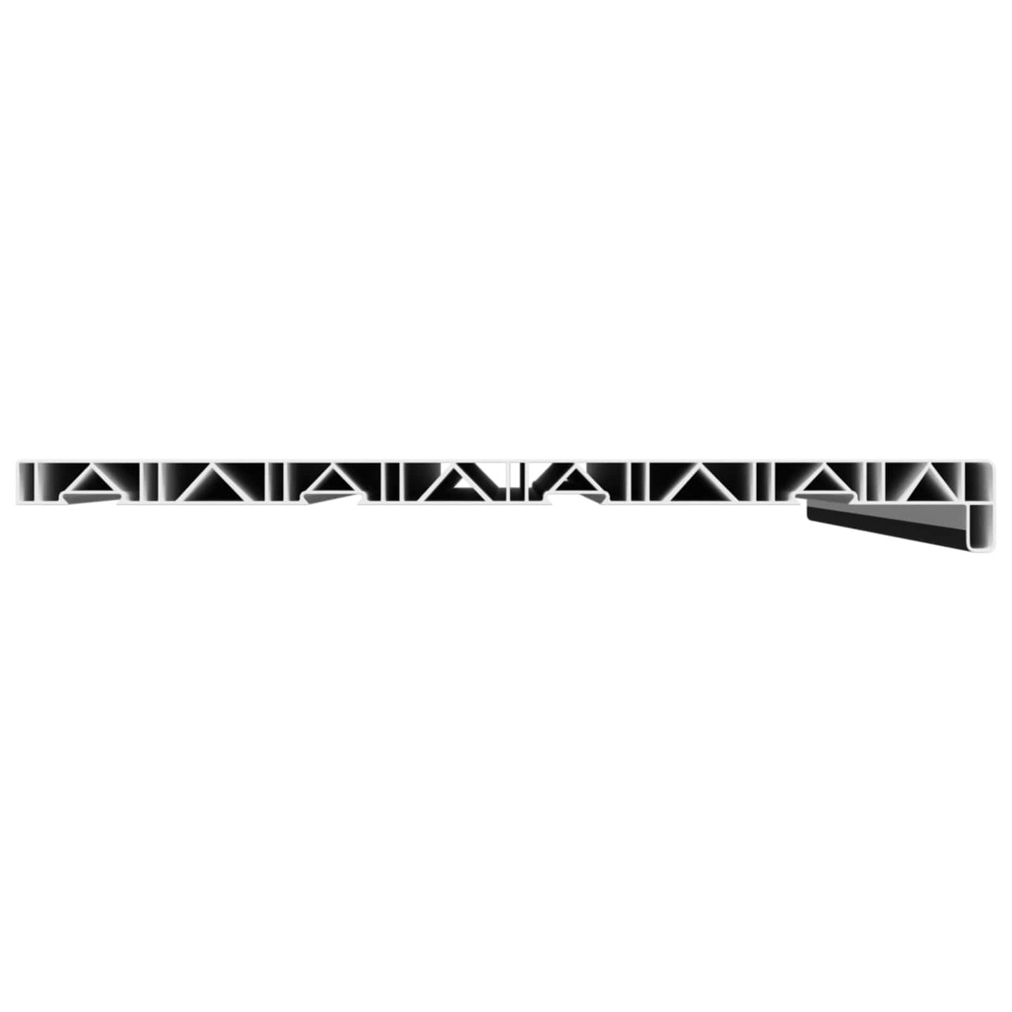 Window Sill Black with wood grain 80 x 40 x 4.5 cm PVC