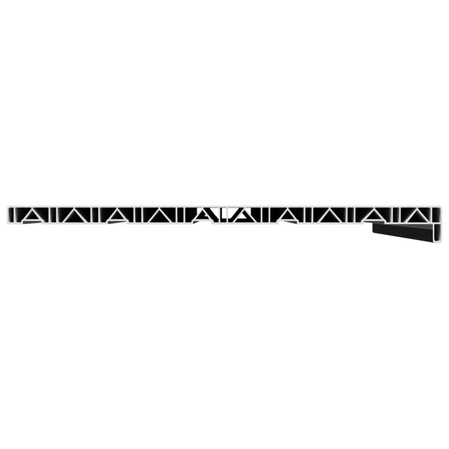 Window Sill Black with wood grain 80 x 50 x 4.5 cm PVC