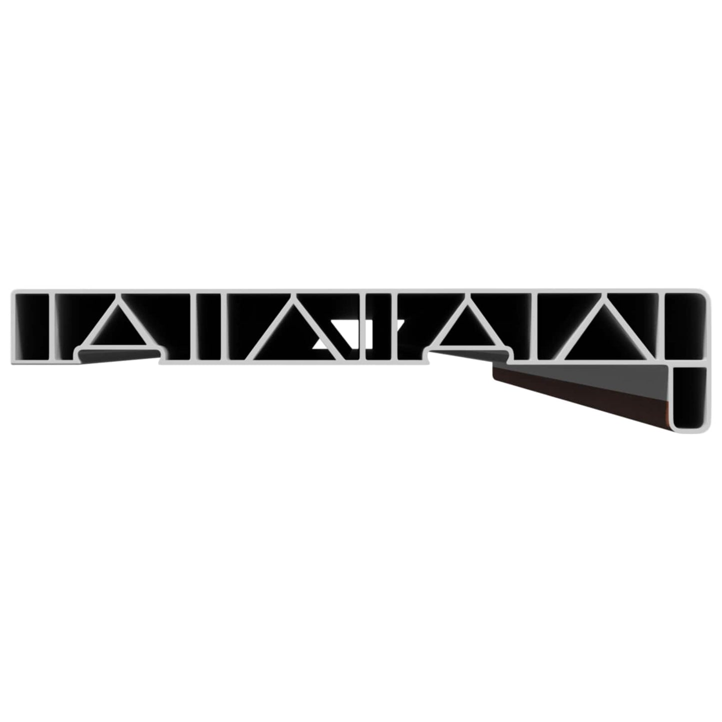Window Sill Brown wood 160 x 25 x 4.5 cm PVC