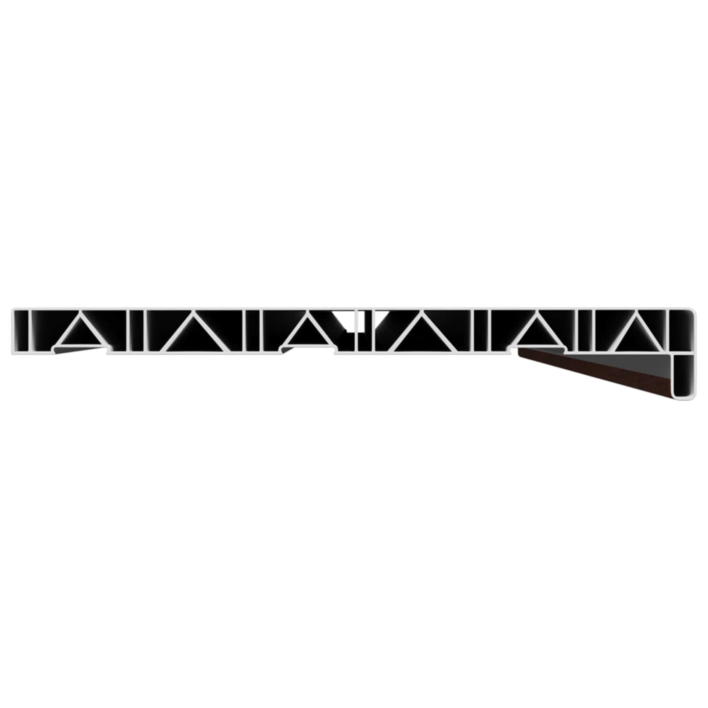Window Sill Brown wood 160 x 30 x 4.5 cm PVC