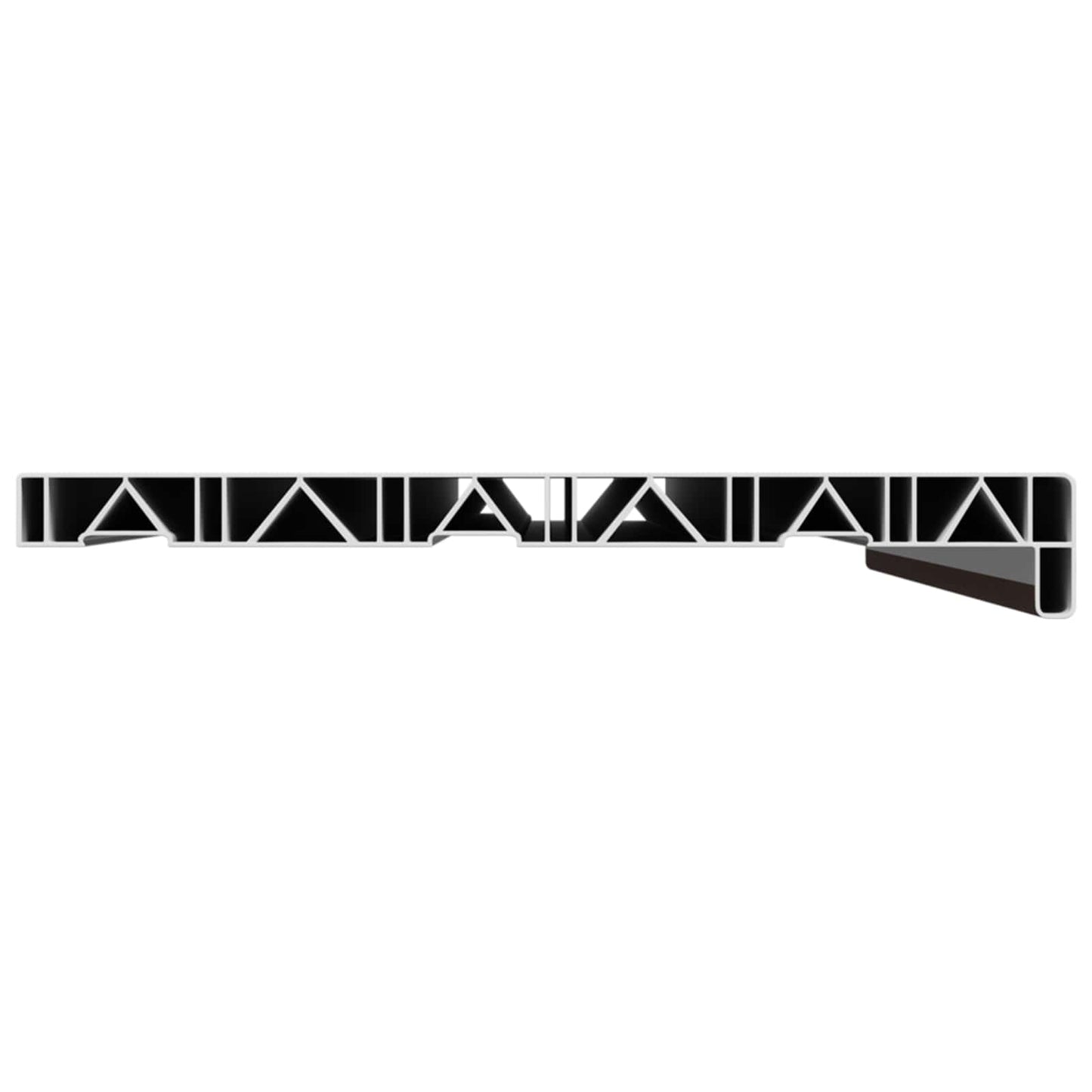 Window Sill Brown wood 60 x 35 x 4.5 cm PVC