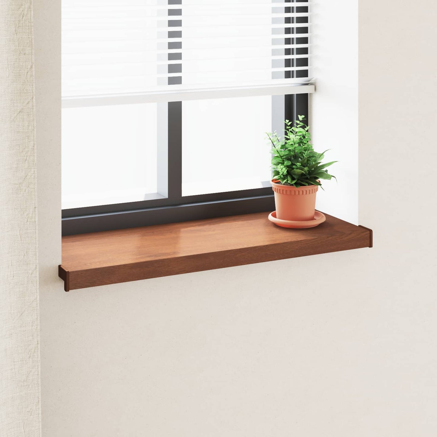 Window Sill Brown wood 100 x 35 x 4.5 cm PVC