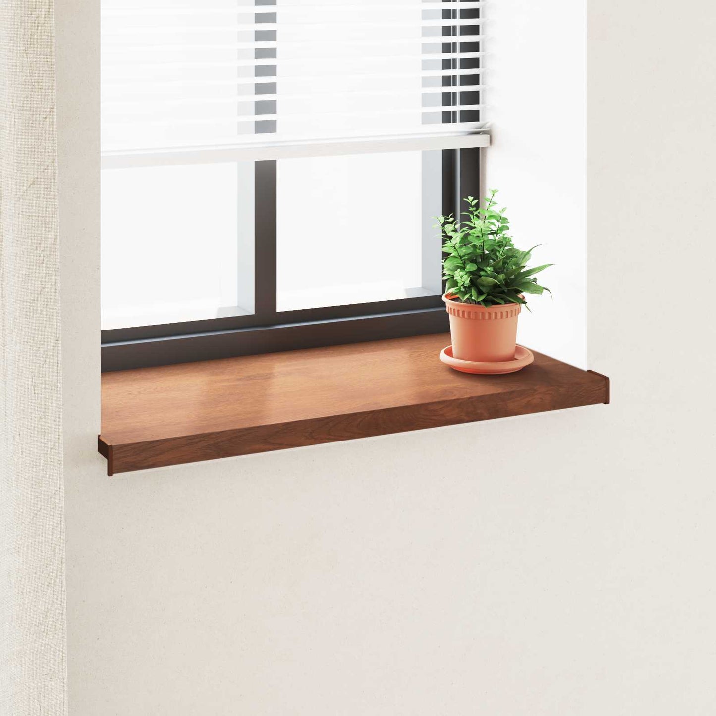 Window Sill Brown wood 100 x 45 x 4.5 cm PVC