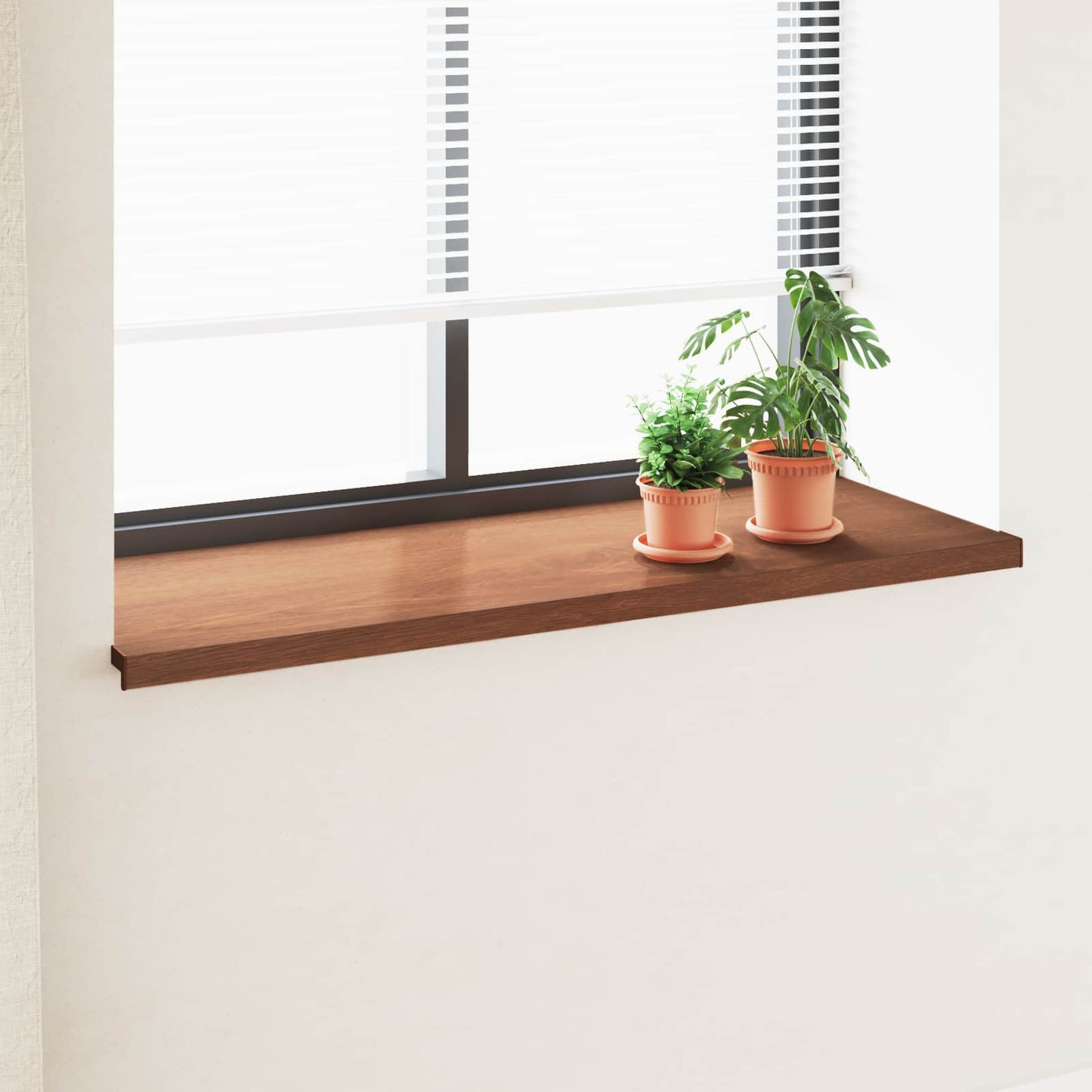 Window Sill Brown wood 140 x 50 x 4.5 cm PVC