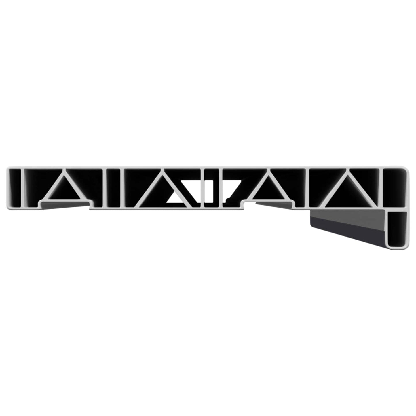 Window Sill Anthracite with wood grain 60 x 20 x 4.5 cm PVC