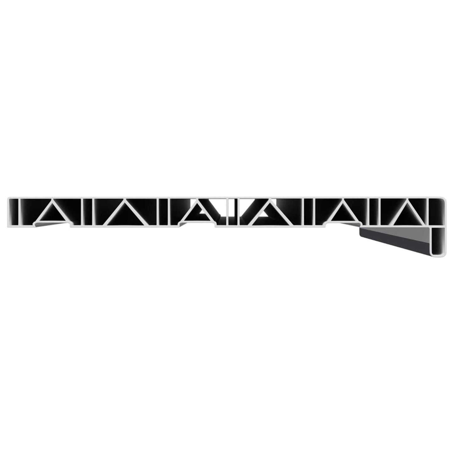 Window Sill Anthracite with wood grain 60 x 30 x 4.5 cm PVC