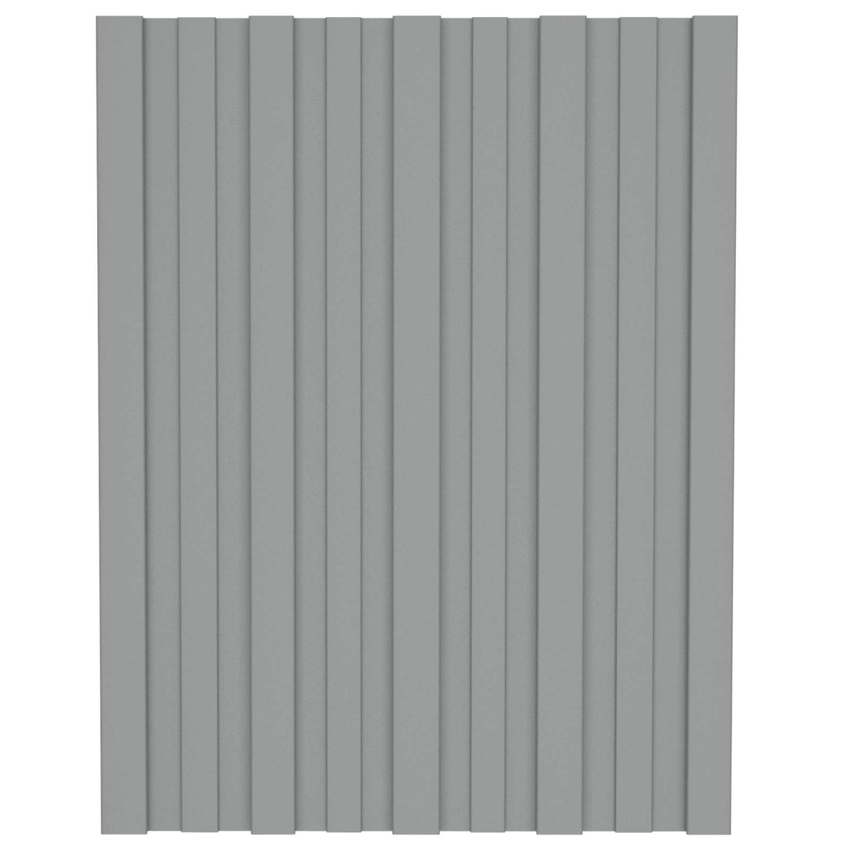 Roof Panel 12 pcs Grey 60 x 45 cm Galvanised steel