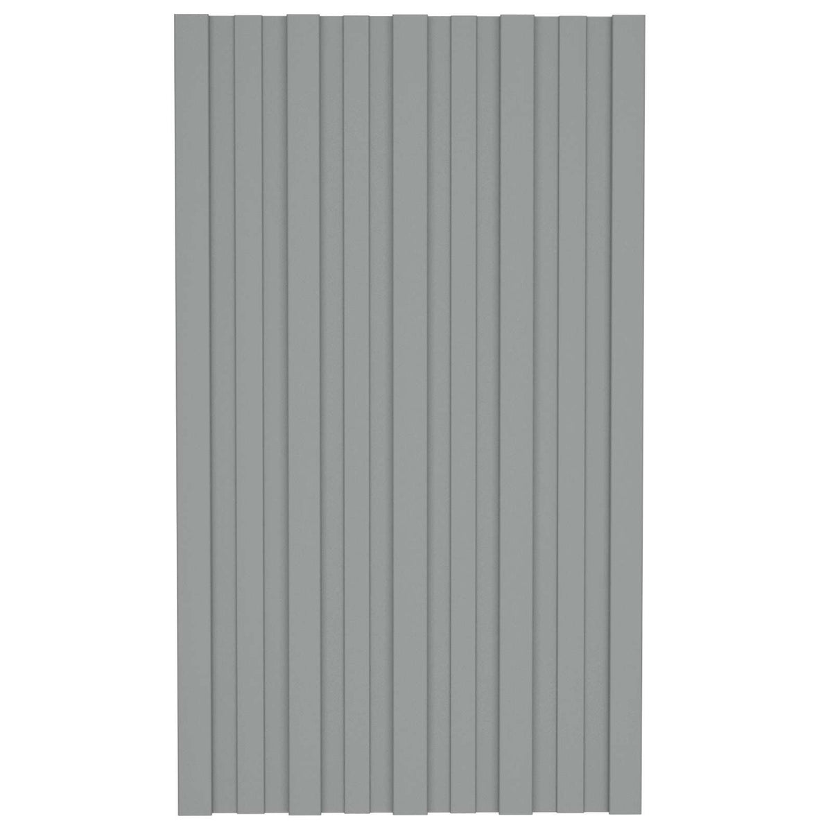 Roof Panel 12 pcs Grey 80 x 45 cm Galvanised steel