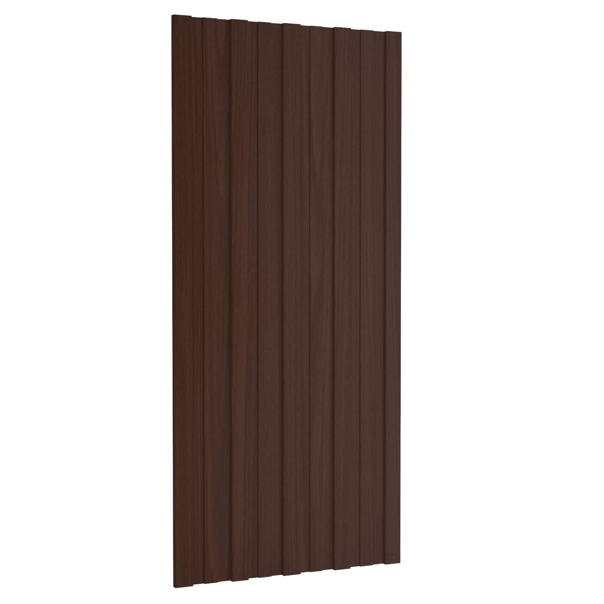 Roof Panel 12 pcs Brown 100 x 45 cm Galvanised steel