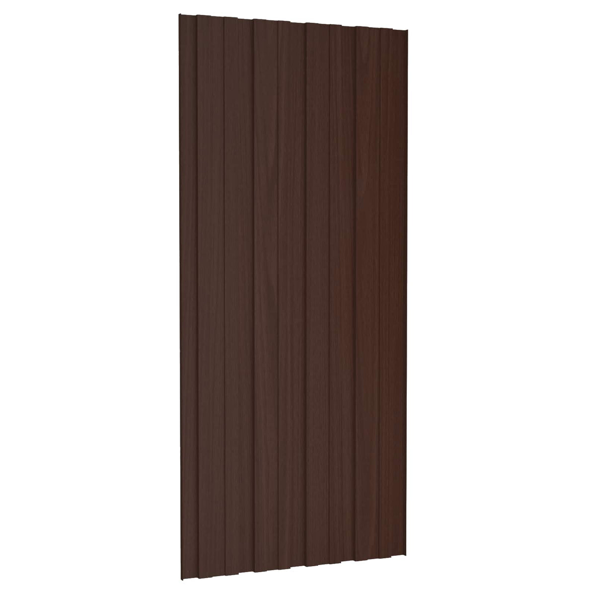 Roof Panel 12 pcs Brown 100 x 45 cm Galvanised steel