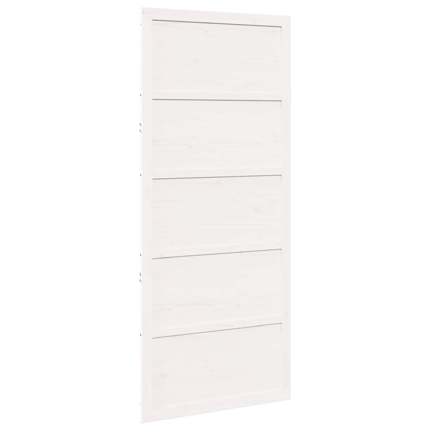 Barn Door White 100 x 2.5 x 208 cm Solid Pine Wood