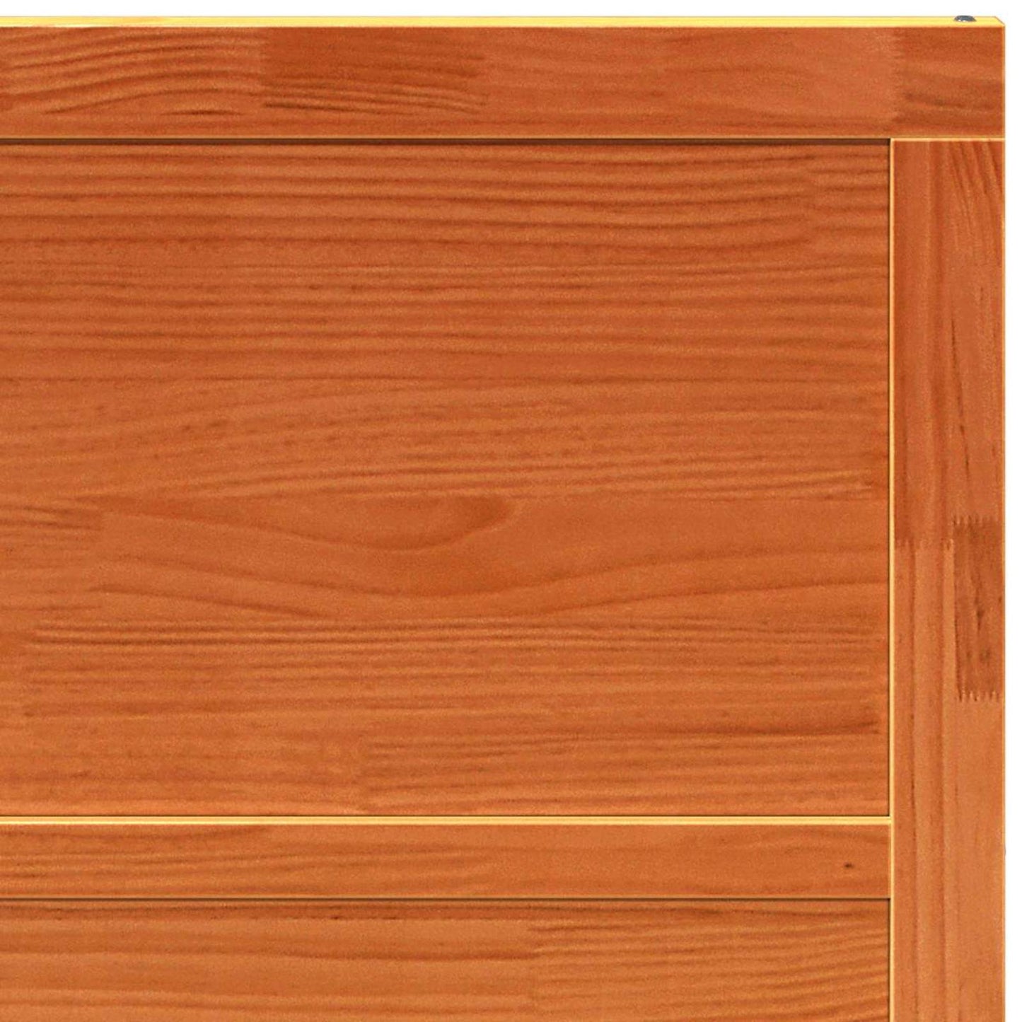 Barn Door Wax Brown 90 x 2.5 x 208 cm Solid Pine Wood