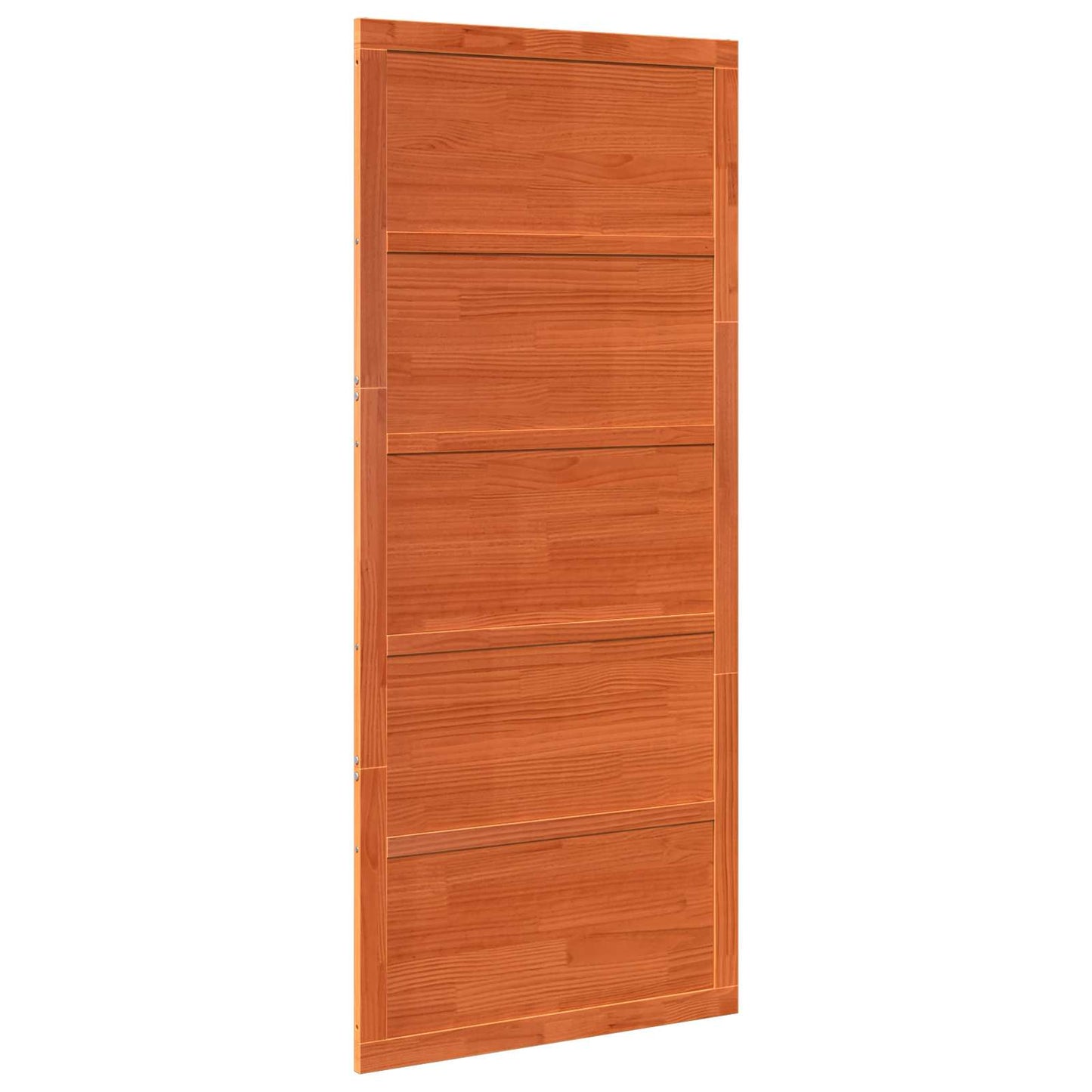 Barn Door Wax Brown 80 x 2.5 x 208 cm Solid Pine Wood