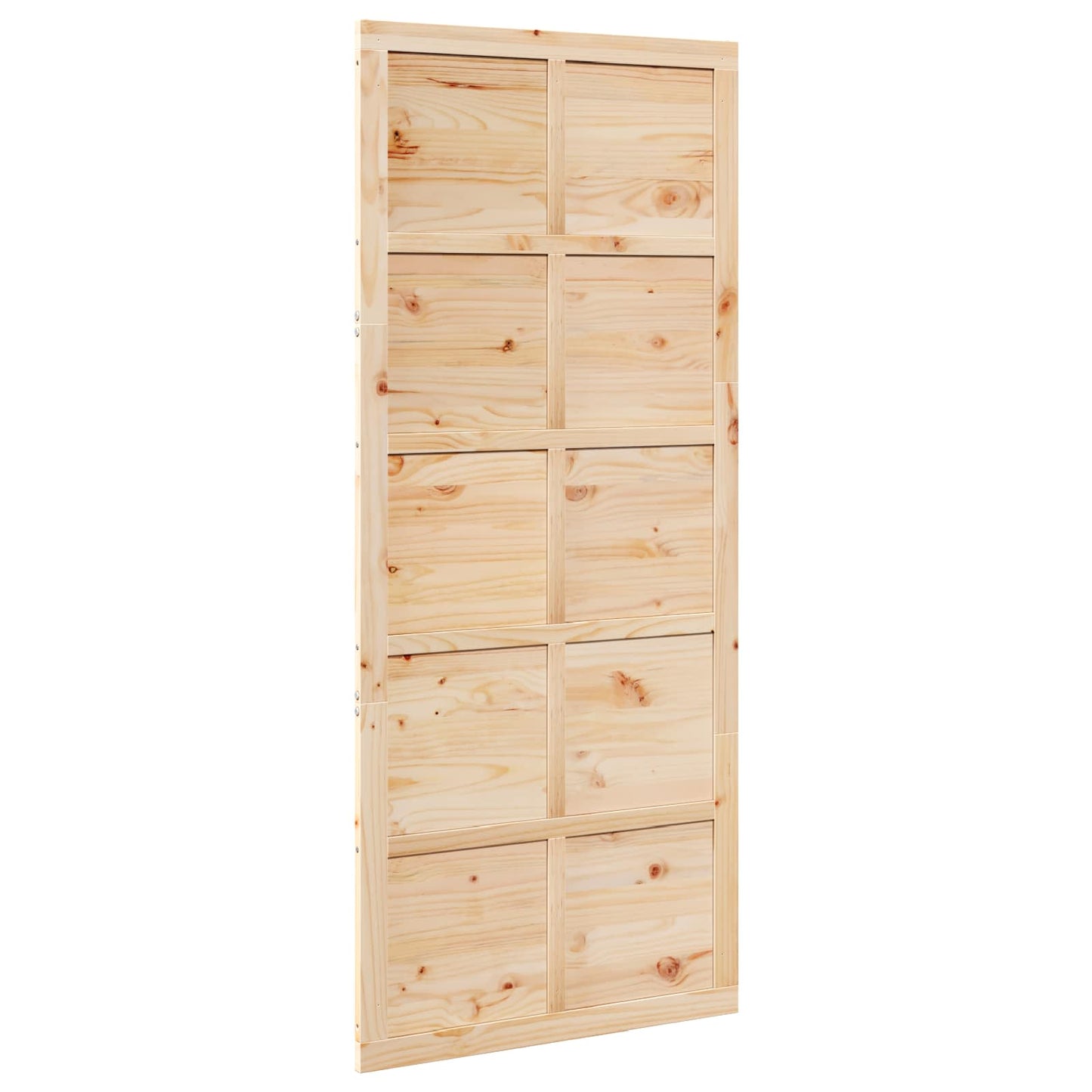 Barn Door Natural 100 x 2.5 x 208 cm Solid Pine Wood