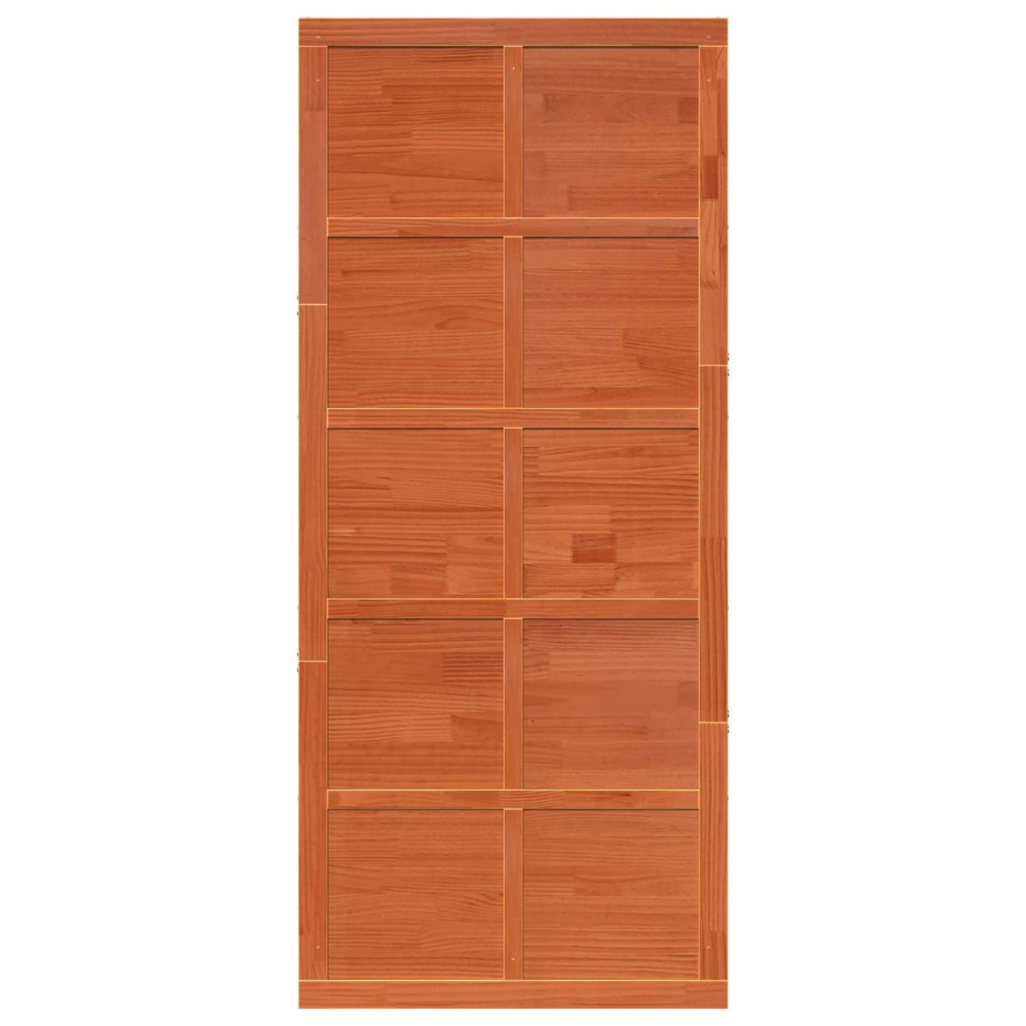 Barn Door Wax brown 100 x 2.5 x 208 cm Solid Pine Wood