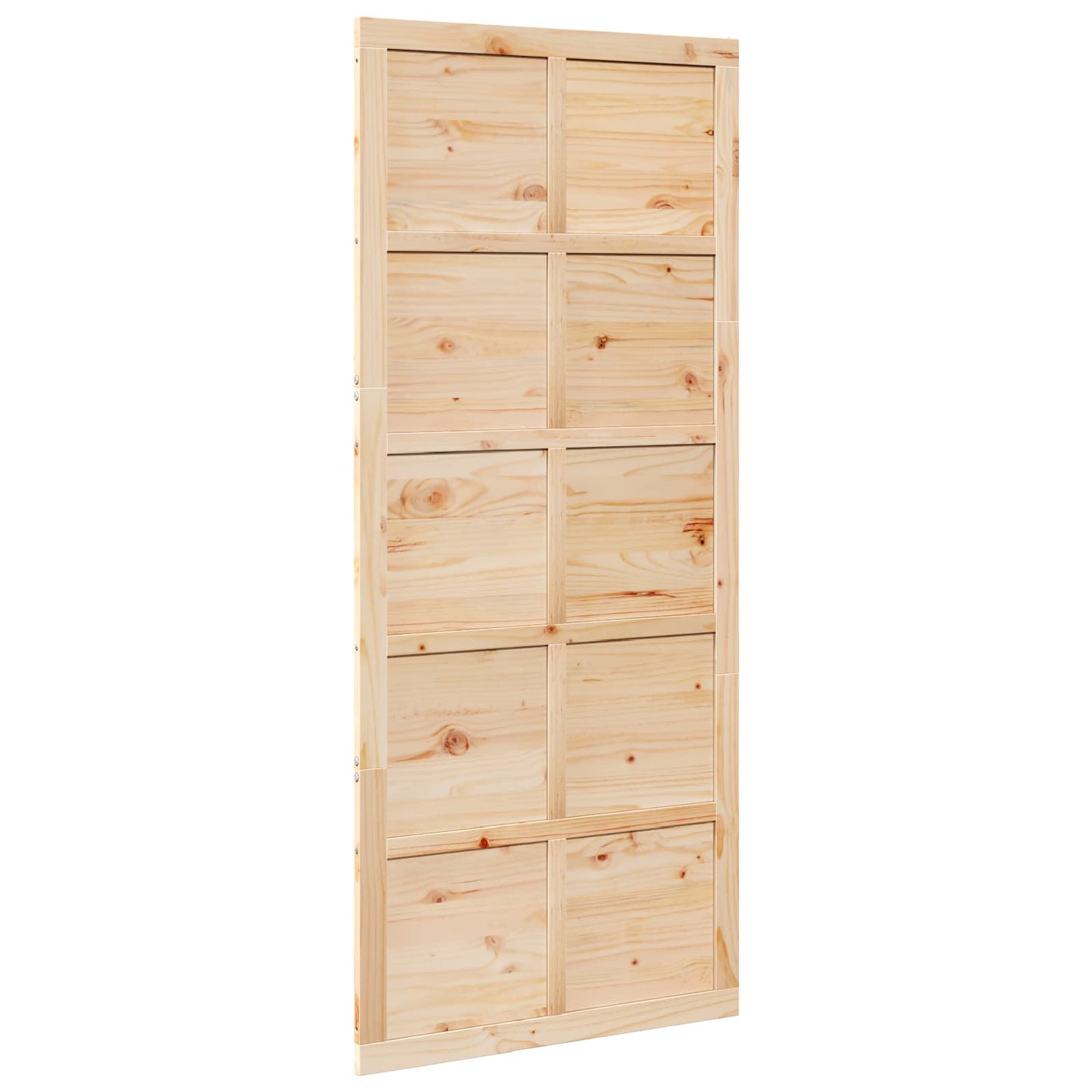 Barn Door Natural 90 x 2.5 x 208 cm Solid Pine Wood