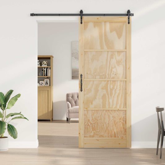 Interior Door Natural 83 x 232 cm Plywood