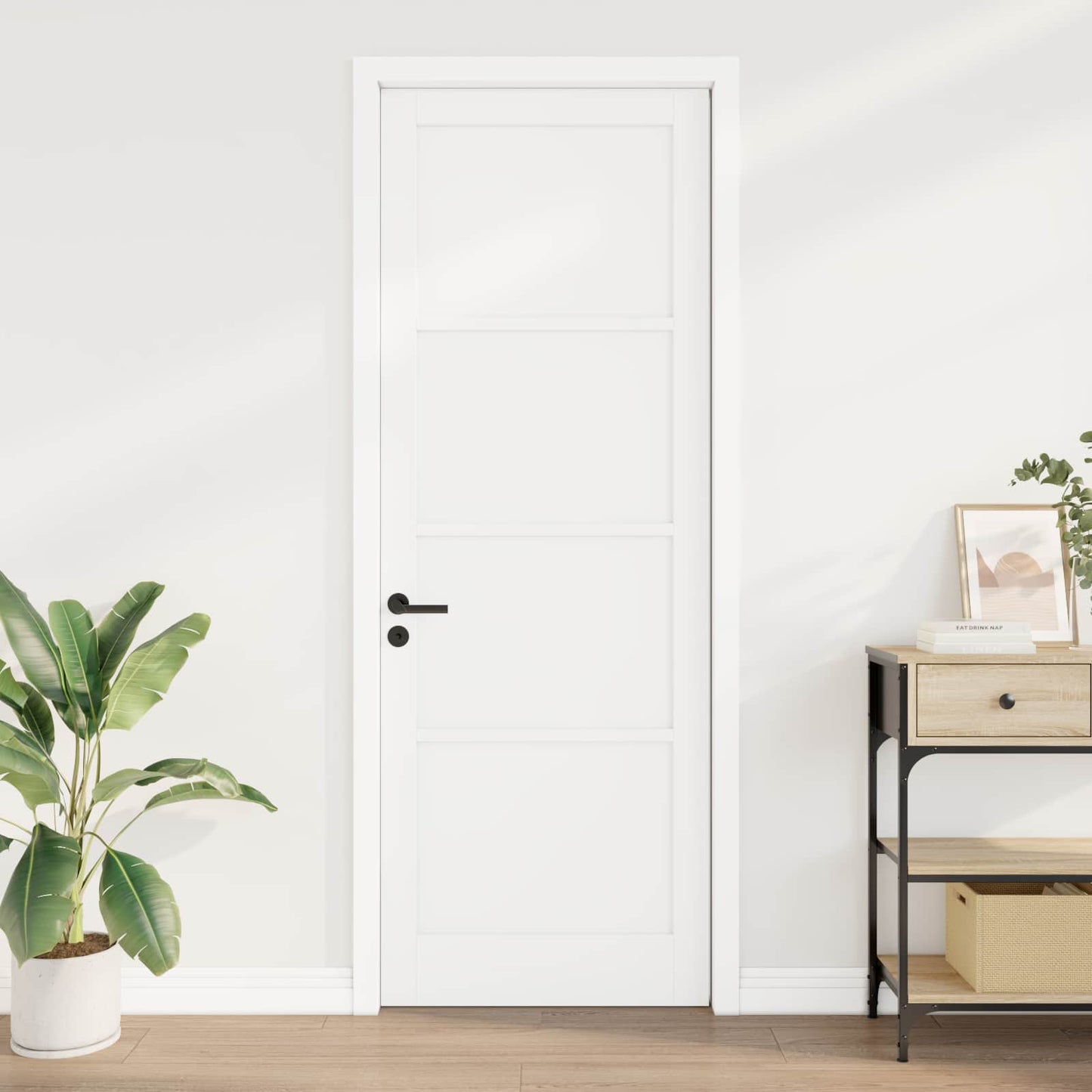 Interior Door White 83 x 232 cm Plywood