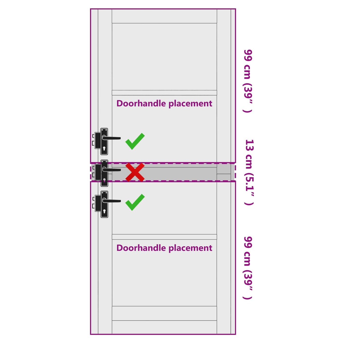 Interior Door Natural 86 x 211 cm Plywood