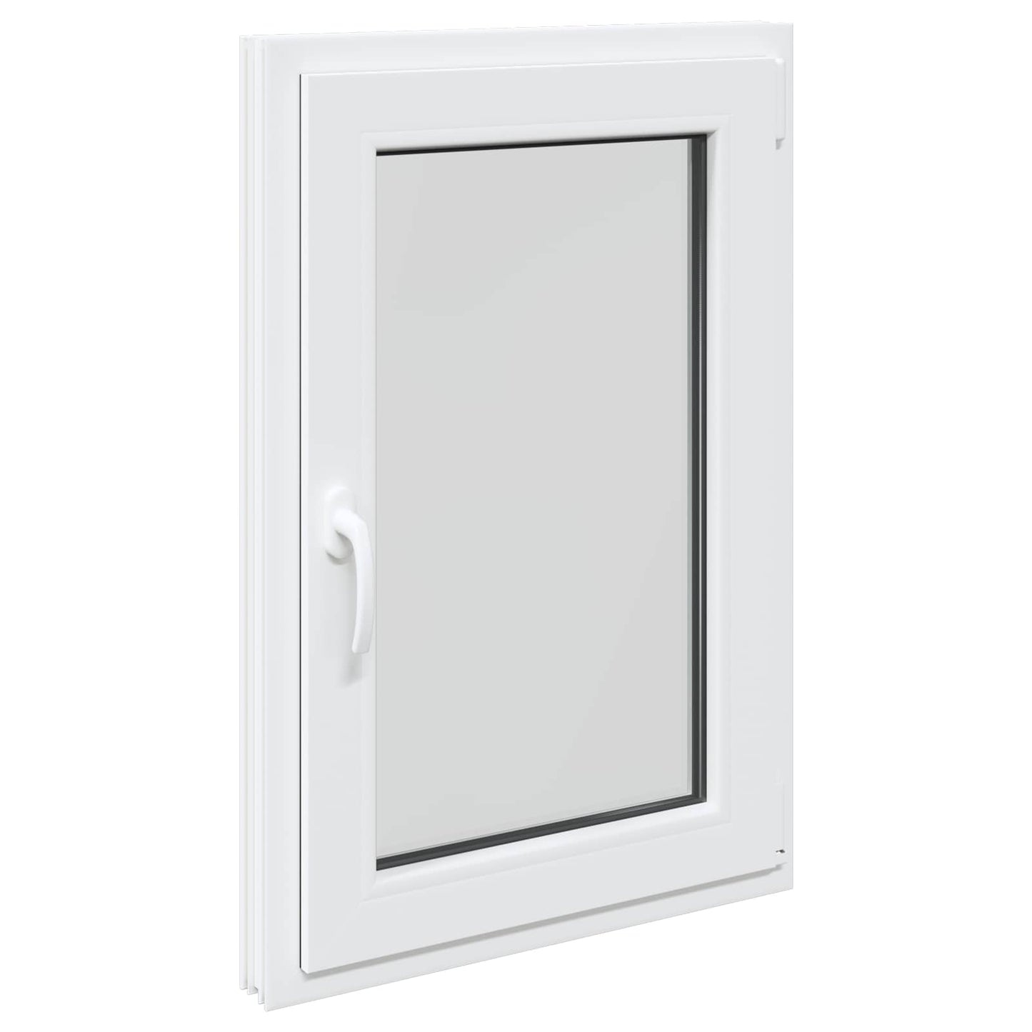 Basement Window RISOR 60 x 80 cm PVC and Glass White