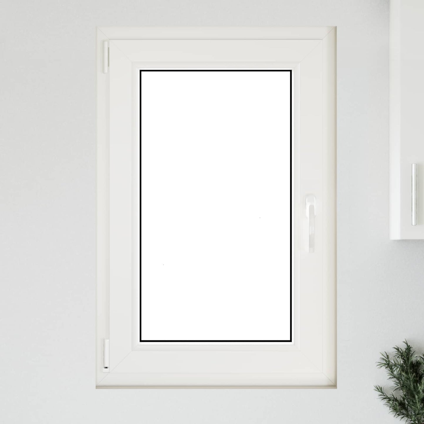 Basement Window RISOR 60 x 80 cm PVC and Glass White