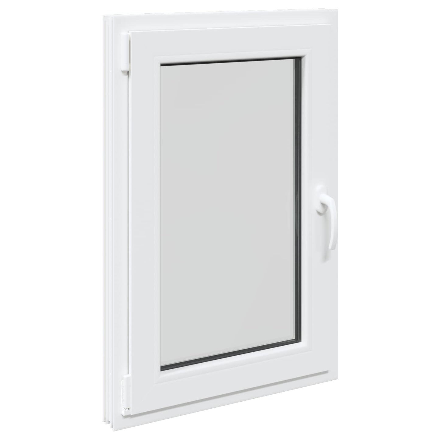 Basement Window RISOR 60 x 80 cm PVC and Glass White