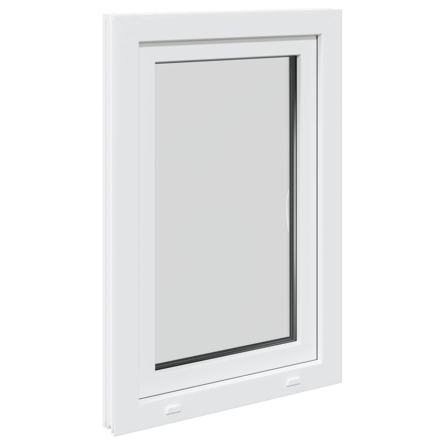Basement Window RISOR 60 x 100 cm PVC and Glass White