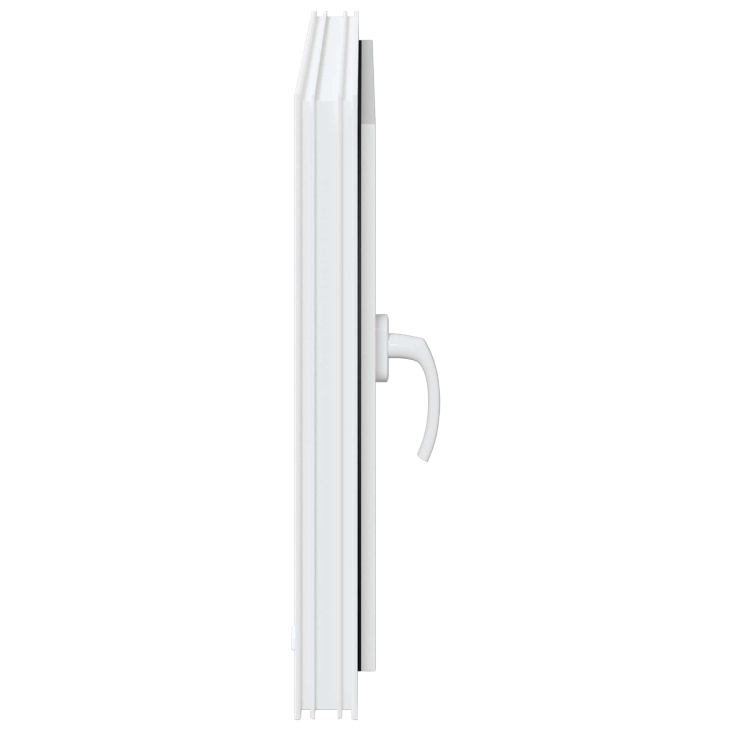 Basement Window RISOR 80 x 50 cm PVC and Glass White