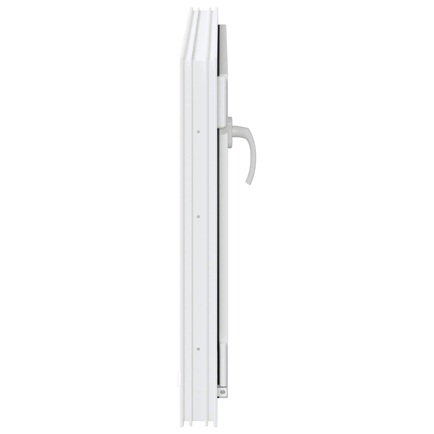 Basement Window RISOR 80 x 50 cm PVC and Glass White