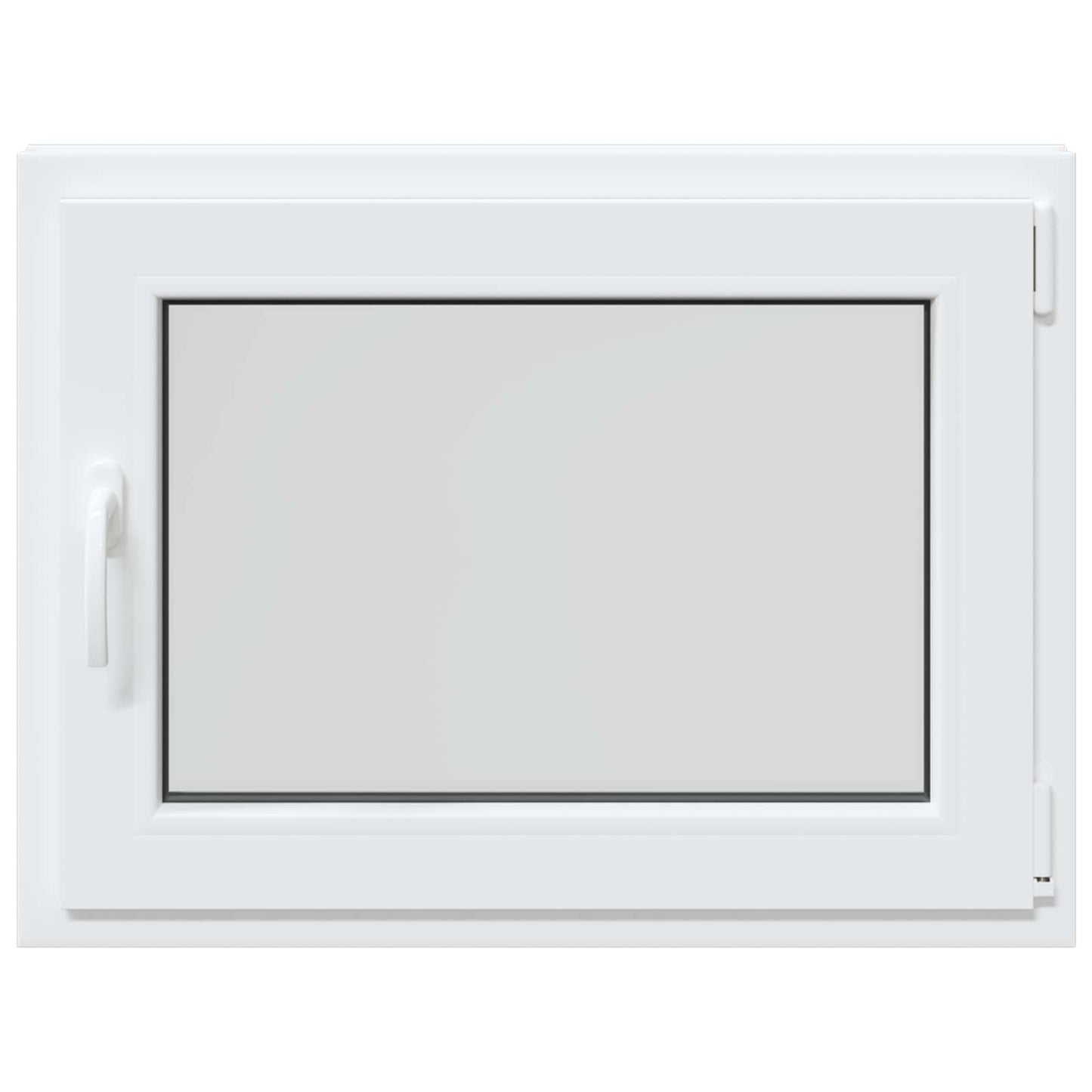 Basement Window RISOR 80 x 60 cm PVC and Glass White