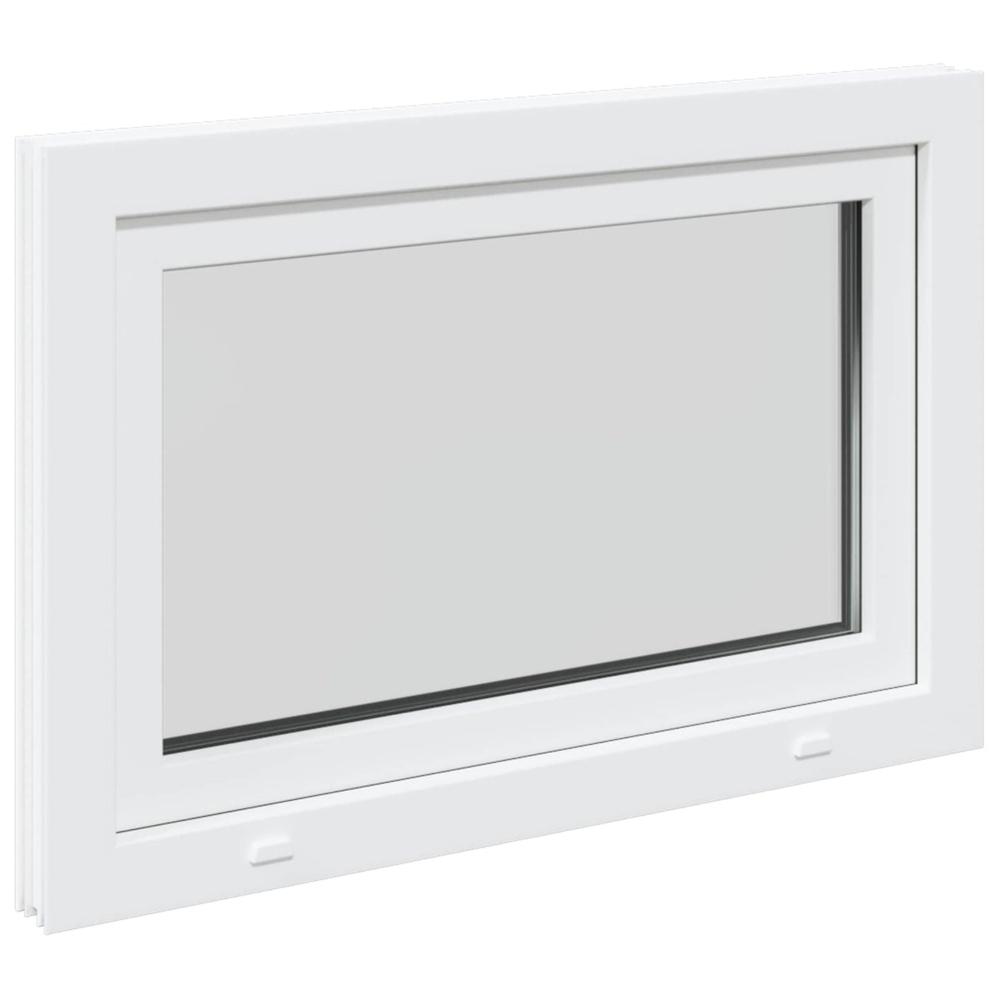 Basement Window RISOR 90 x 50 cm PVC and Glass White