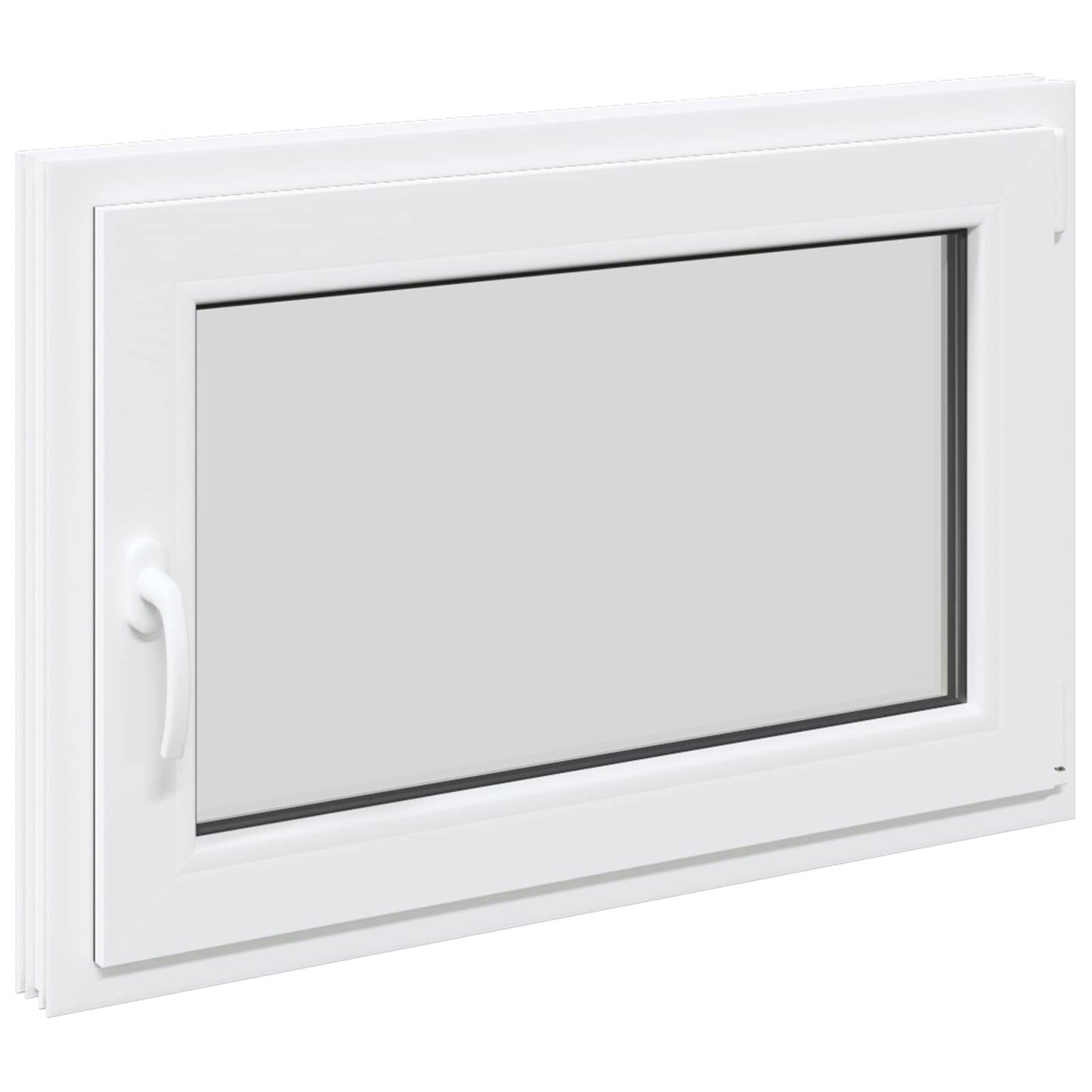 Basement Window RISOR 90 x 70 cm PVC and Glass White