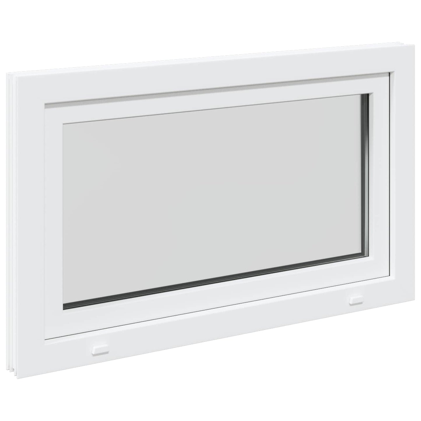 Basement Window RISOR 100 x 70 cm PVC and Glass White