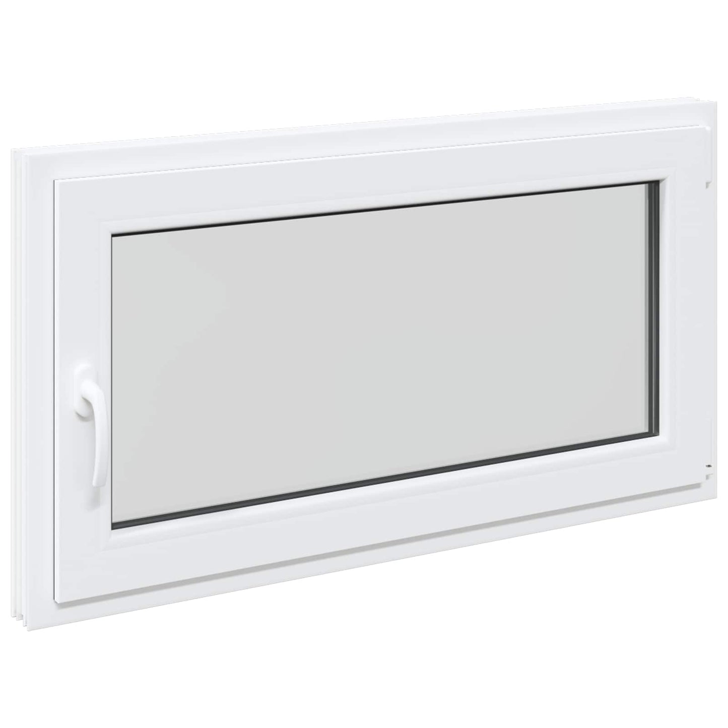 Basement Window RISOR 110 x 60 cm PVC and Glass White