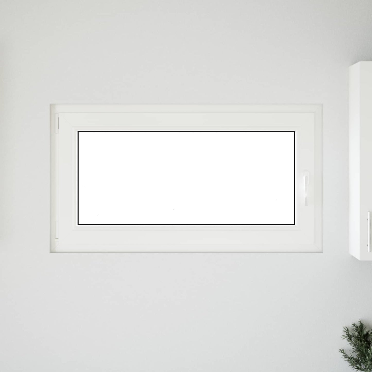 Basement Window RISOR 110 x 60 cm PVC and Glass White
