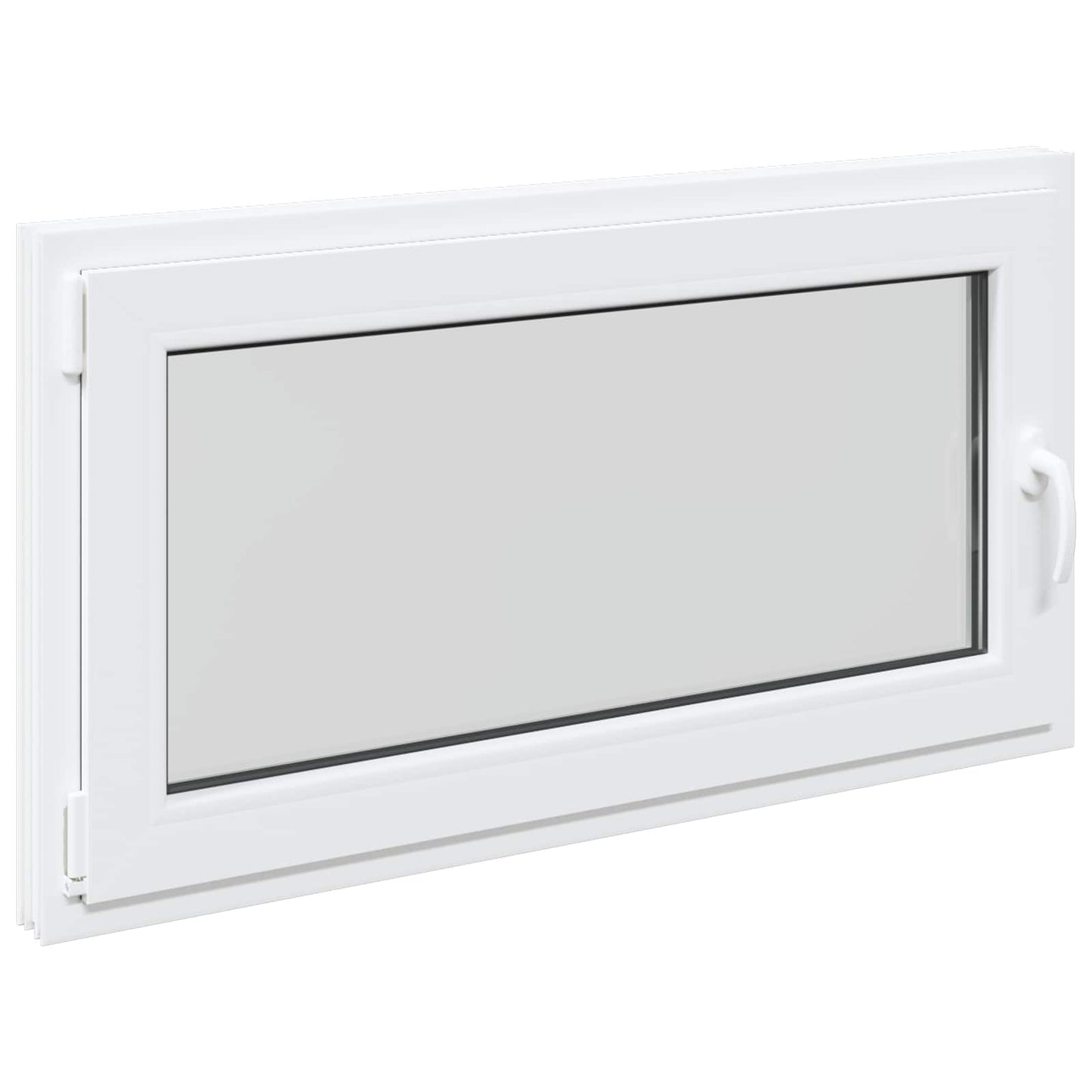 Basement Window RISOR 110 x 70 cm PVC and Glass White