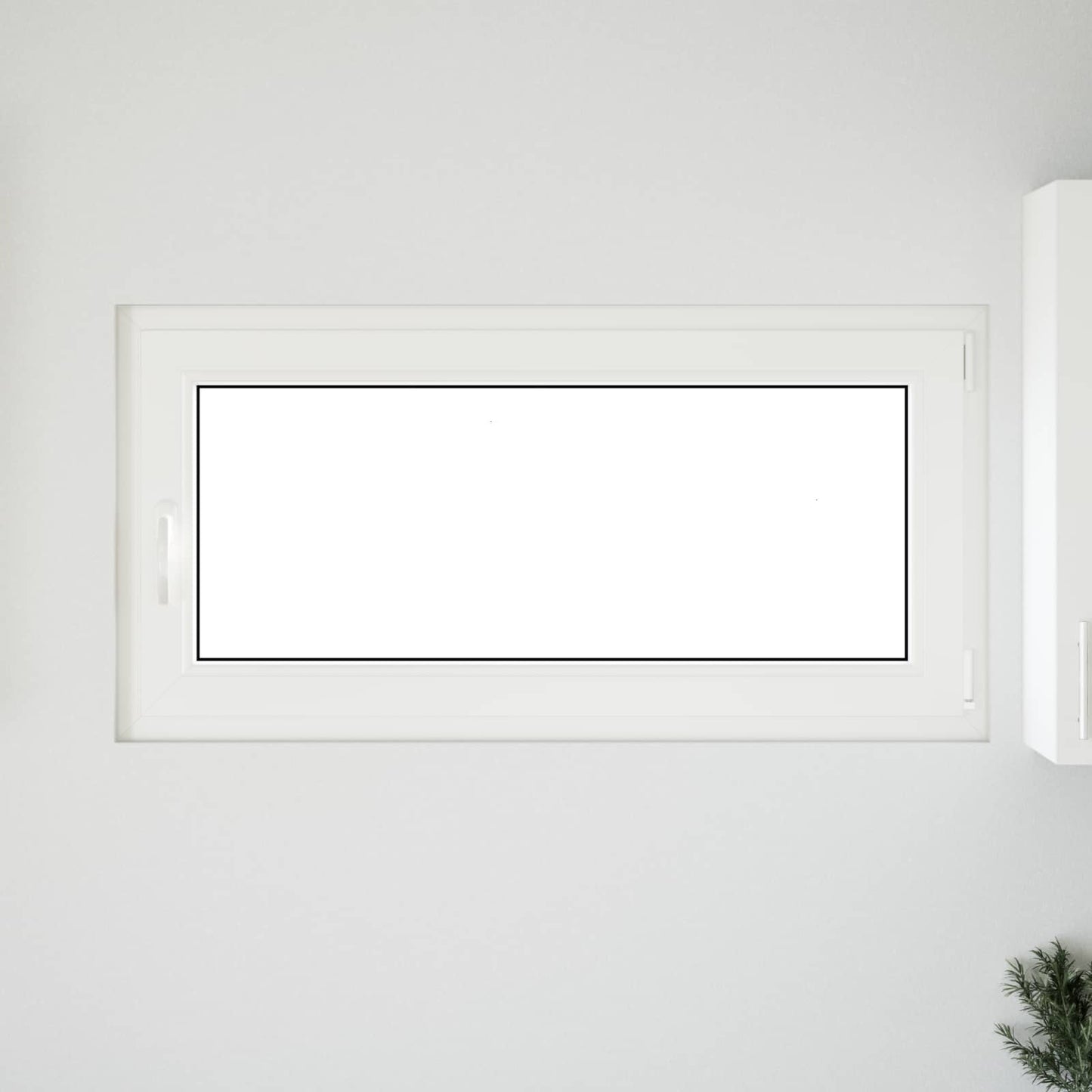 Basement Window RISOR 120 x 60 cm PVC and Glass White